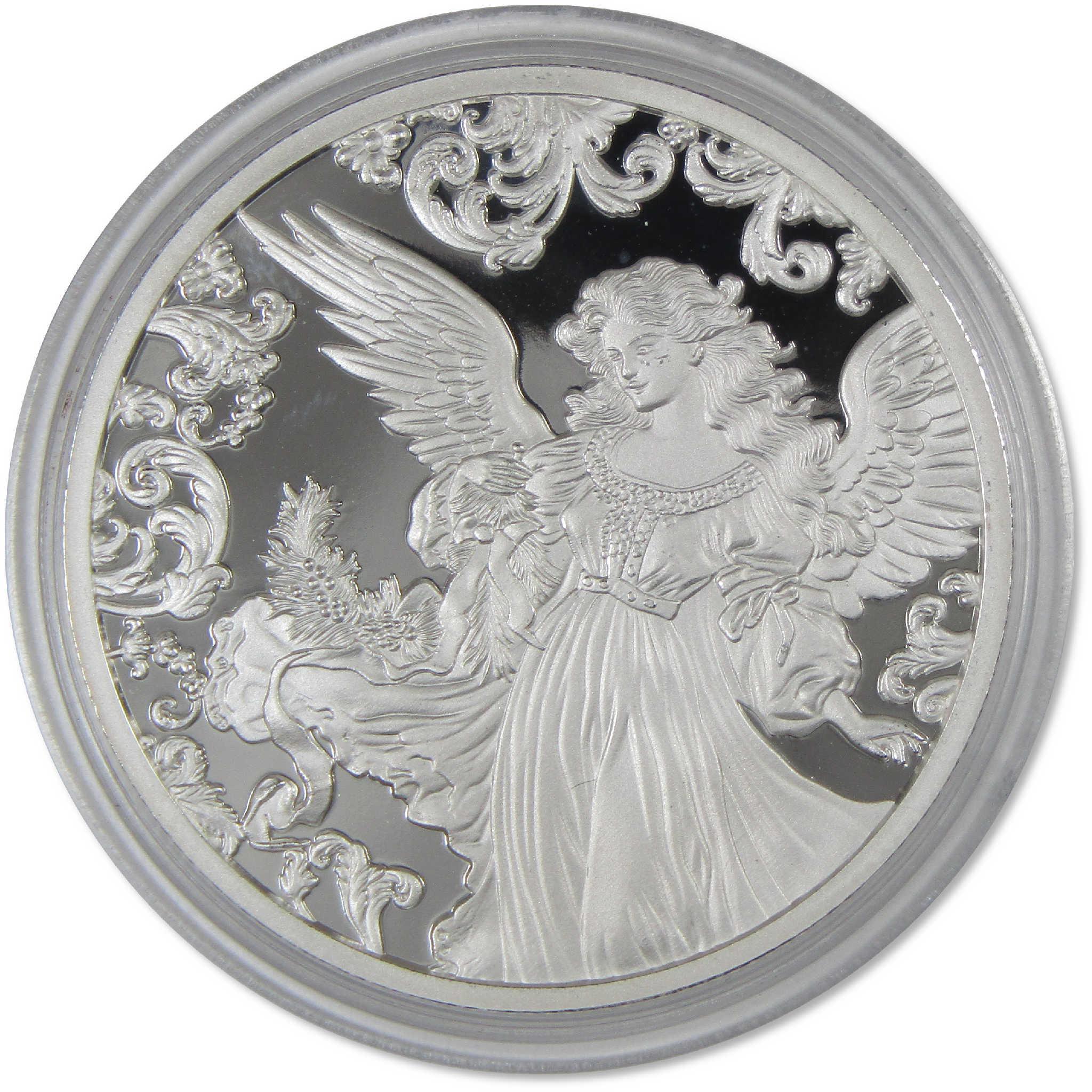 Christmas Angel 1 oz .999 Silver Proof-Like $2 Coin 2024 Fiji COA