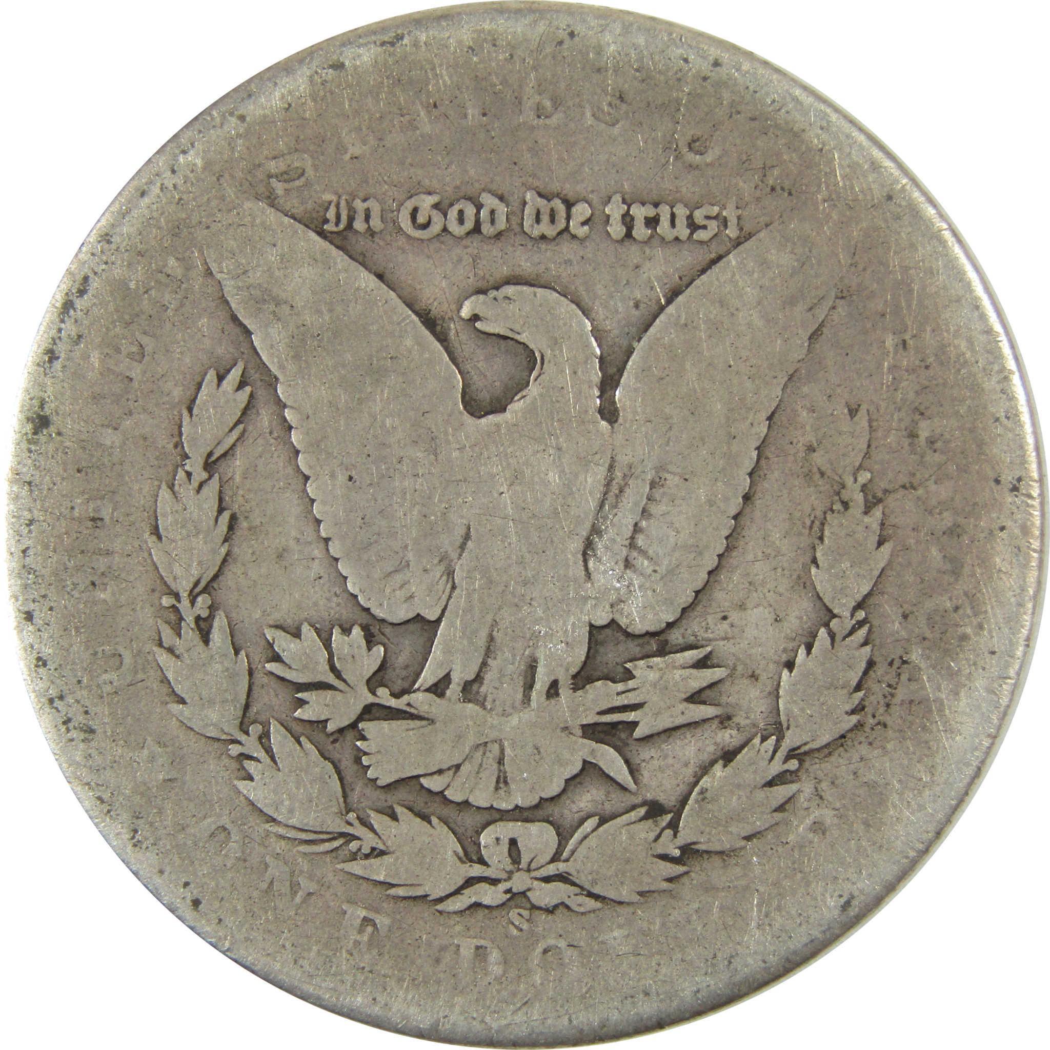 1904 S Morgan Silver Dollar AG About Good $1 Coin SKU:CP485 - Morgan coin - Morgan silver dollar - Morgan silver dollar for sale - Profile Coins & Collectibles