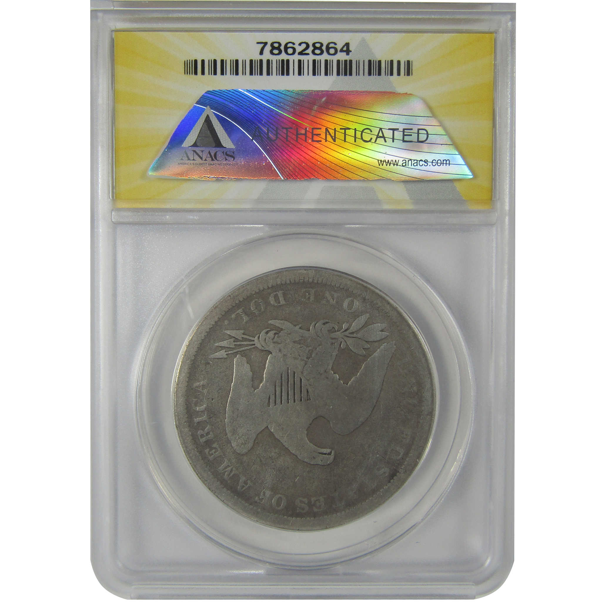 1843 Seated Liberty Dollar G 4 Details ANACS Silver $1 Coin SKU:I22974
