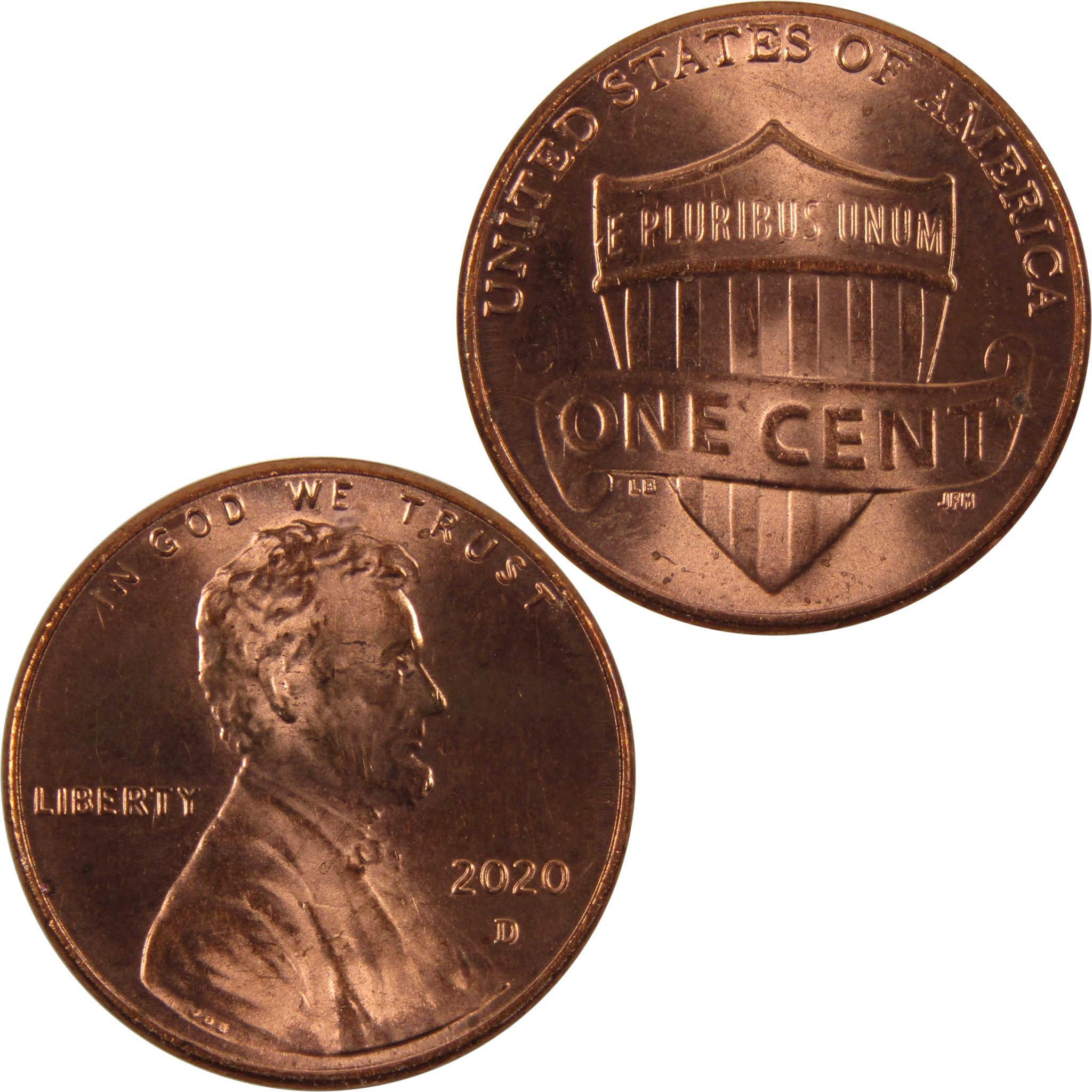 2020 D Lincoln Shield Cent BU Uncirculated Penny 1c Coin