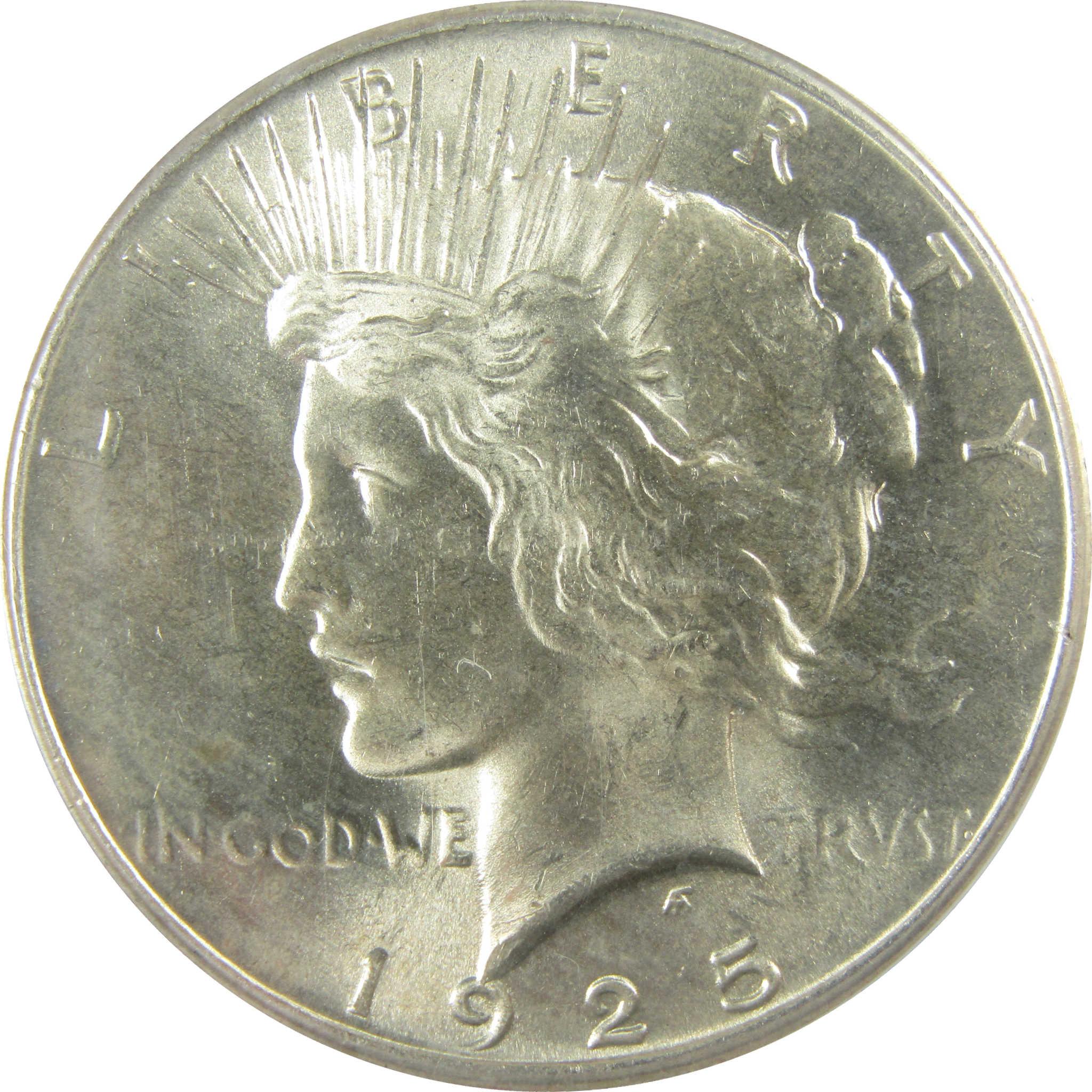 1925 Peace Silver Dollar MS 64 ANACS Uncirculated $1 CoinSKU:I28075