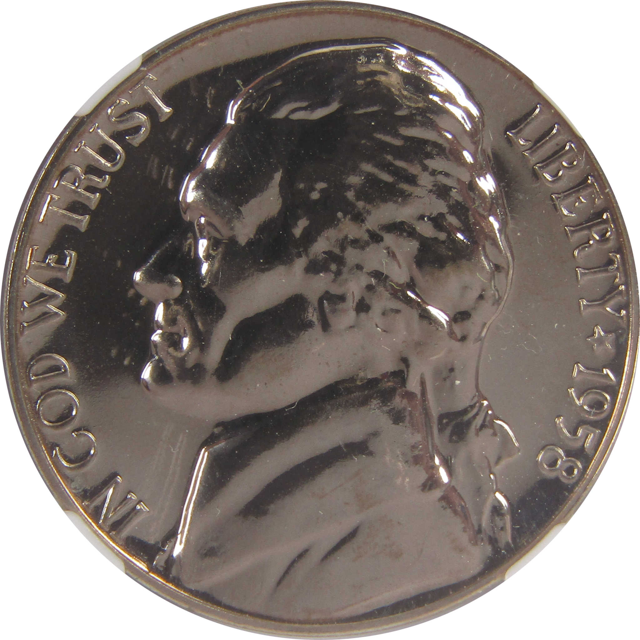 1958 Jefferson Nickel PF 68 NGC Proof 5c Coin SKU:CPC0145