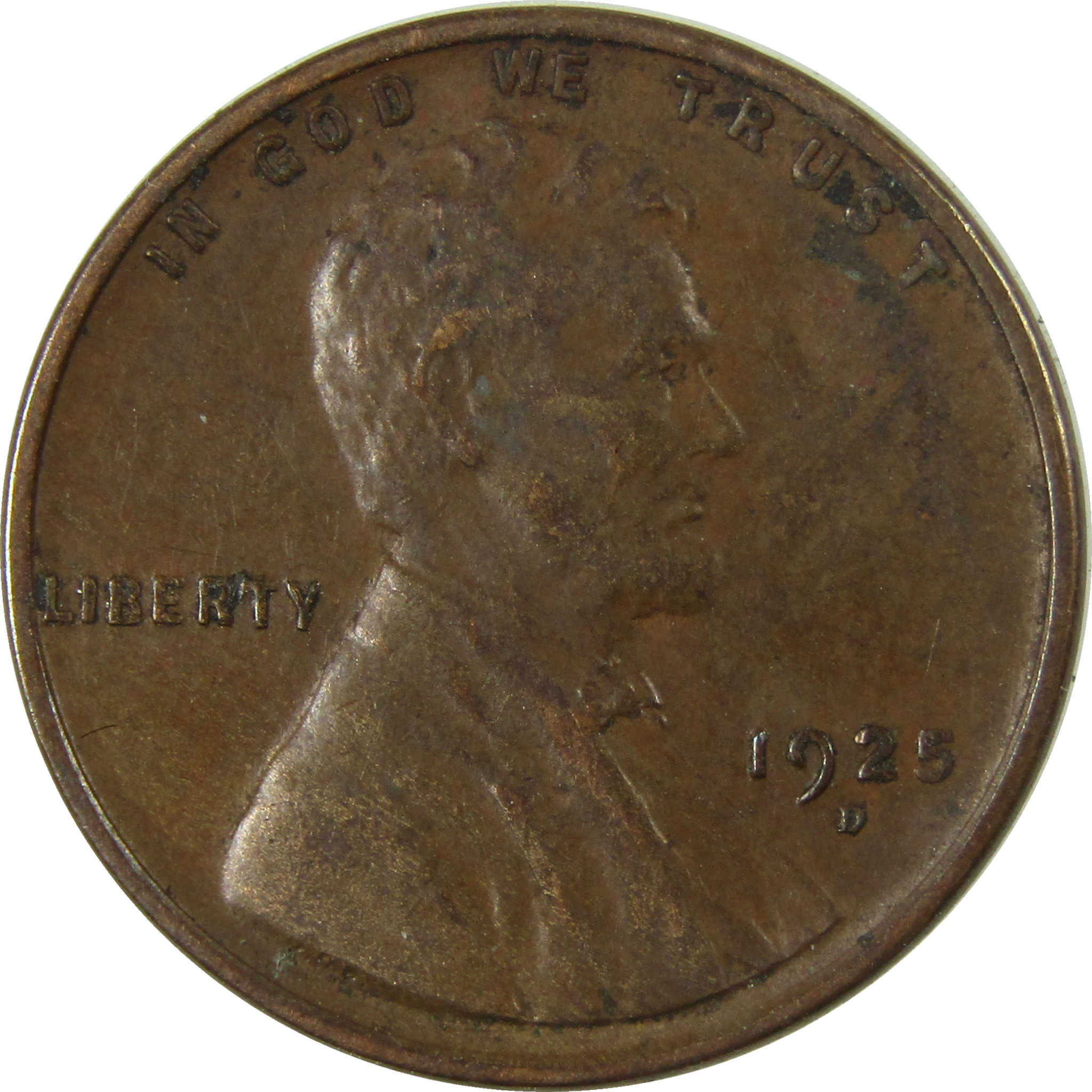 1925 D Lincoln Wheat Cent VF Very Fine Penny 1c Coin SKU:I26973