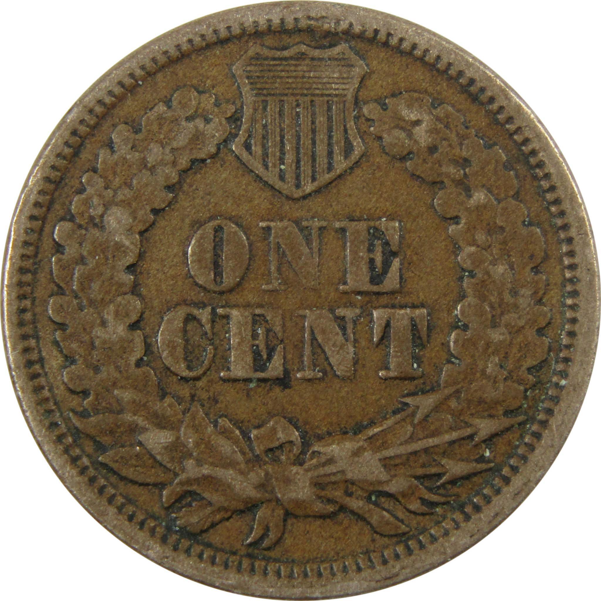 1864 Indian Head Copper-Nickel Cent F Fine Penny SKU:CP1134