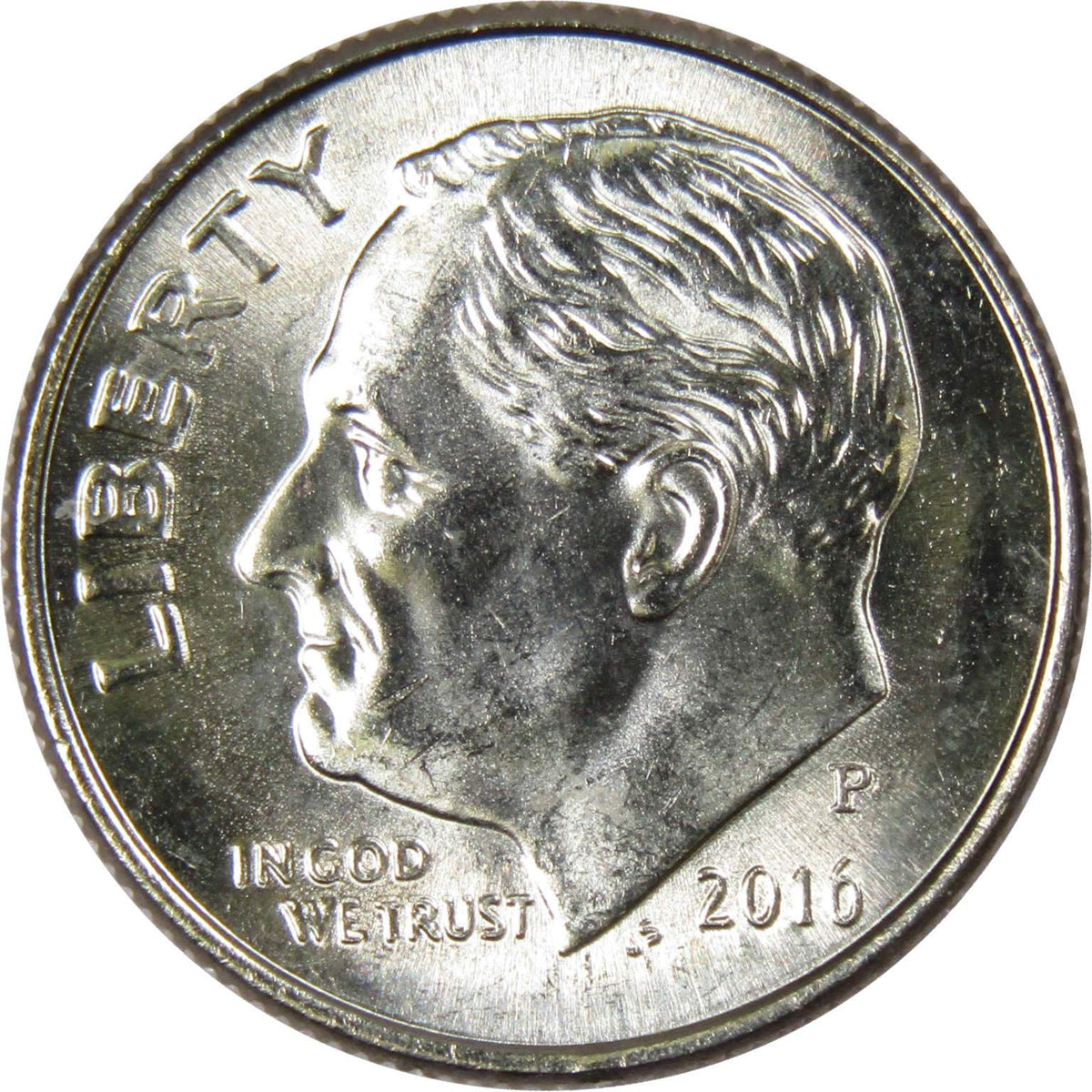 2016 P Roosevelt Dime Clad Uncirculated Mint State 10c Coin