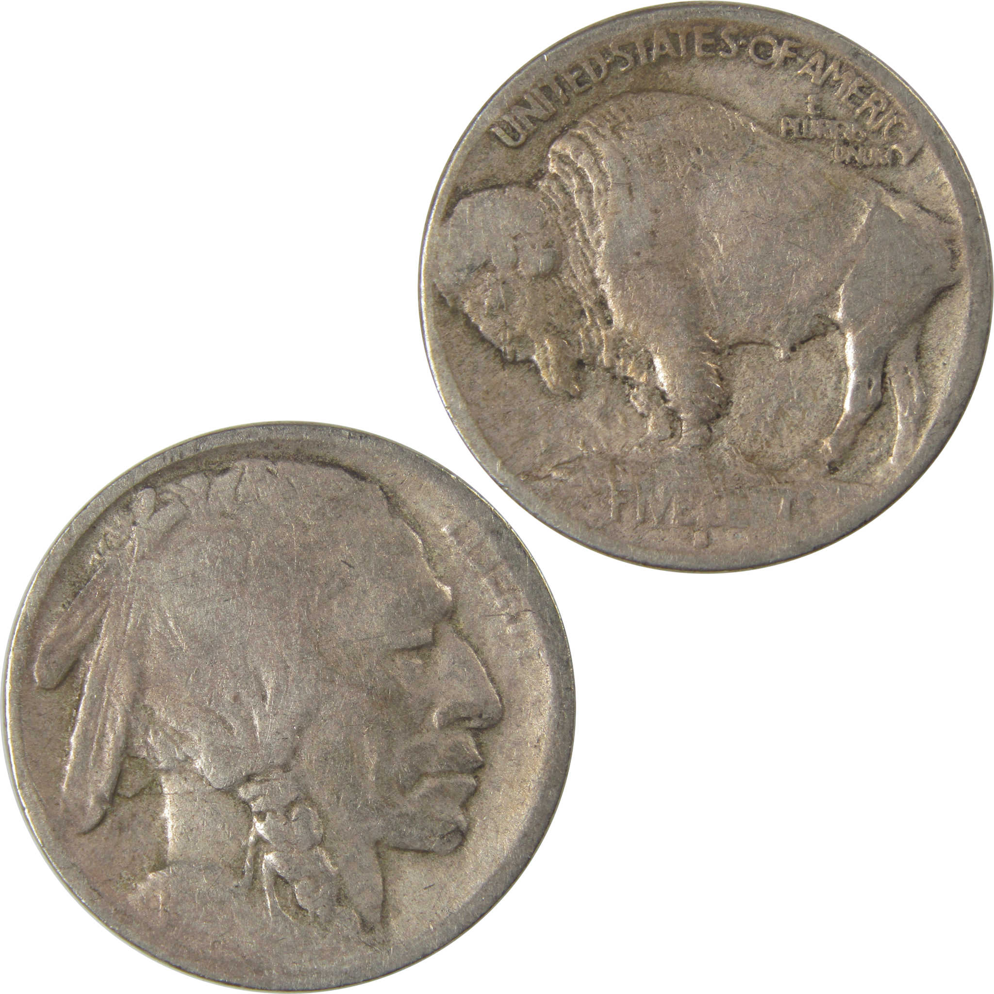 1913 S Type 1 Indian Head Buffalo Nickel AG About Good SKU:I22835