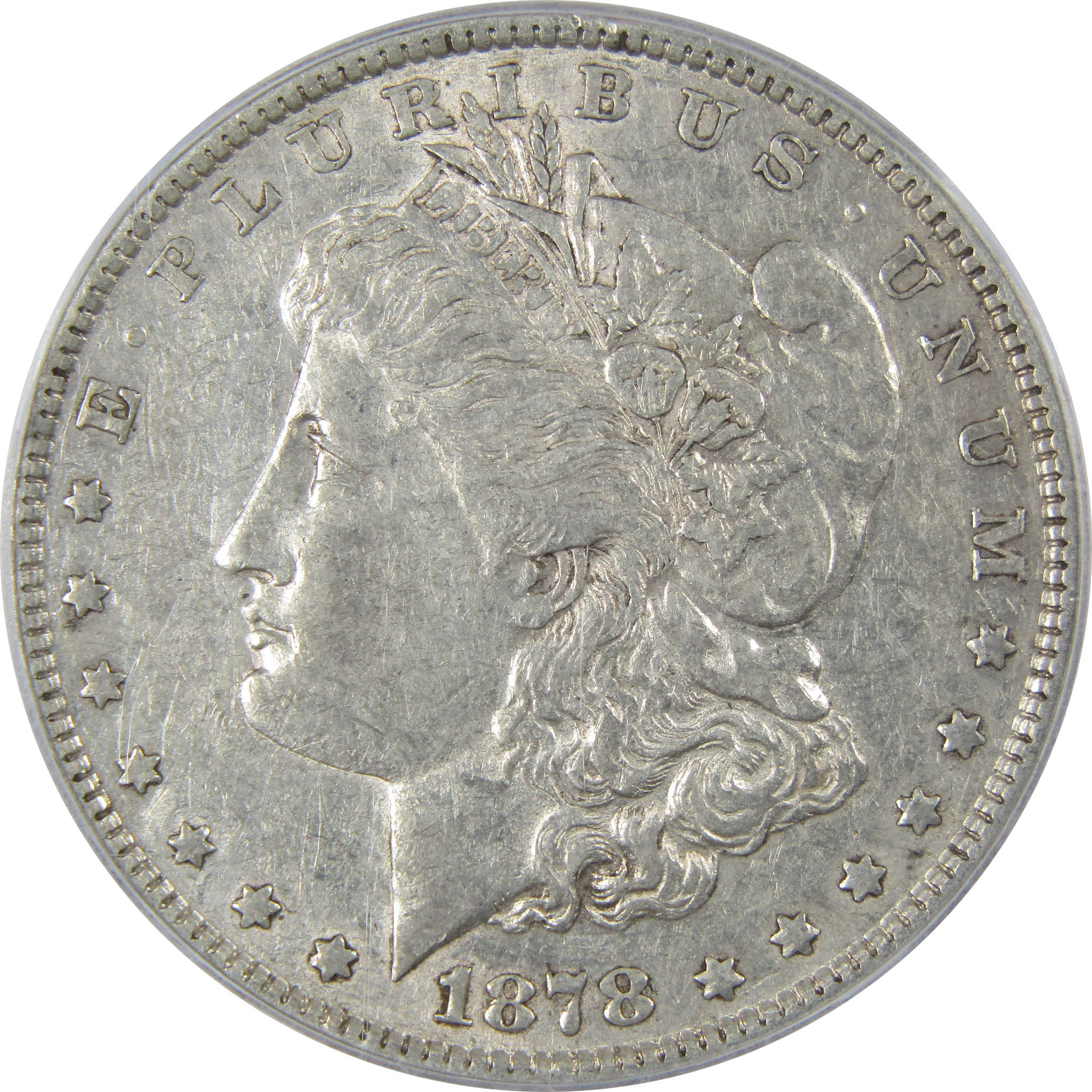1878 7/8TF Weak VAM-33 Morgan Dollar EF 40 ICG Silver SKU:I23704