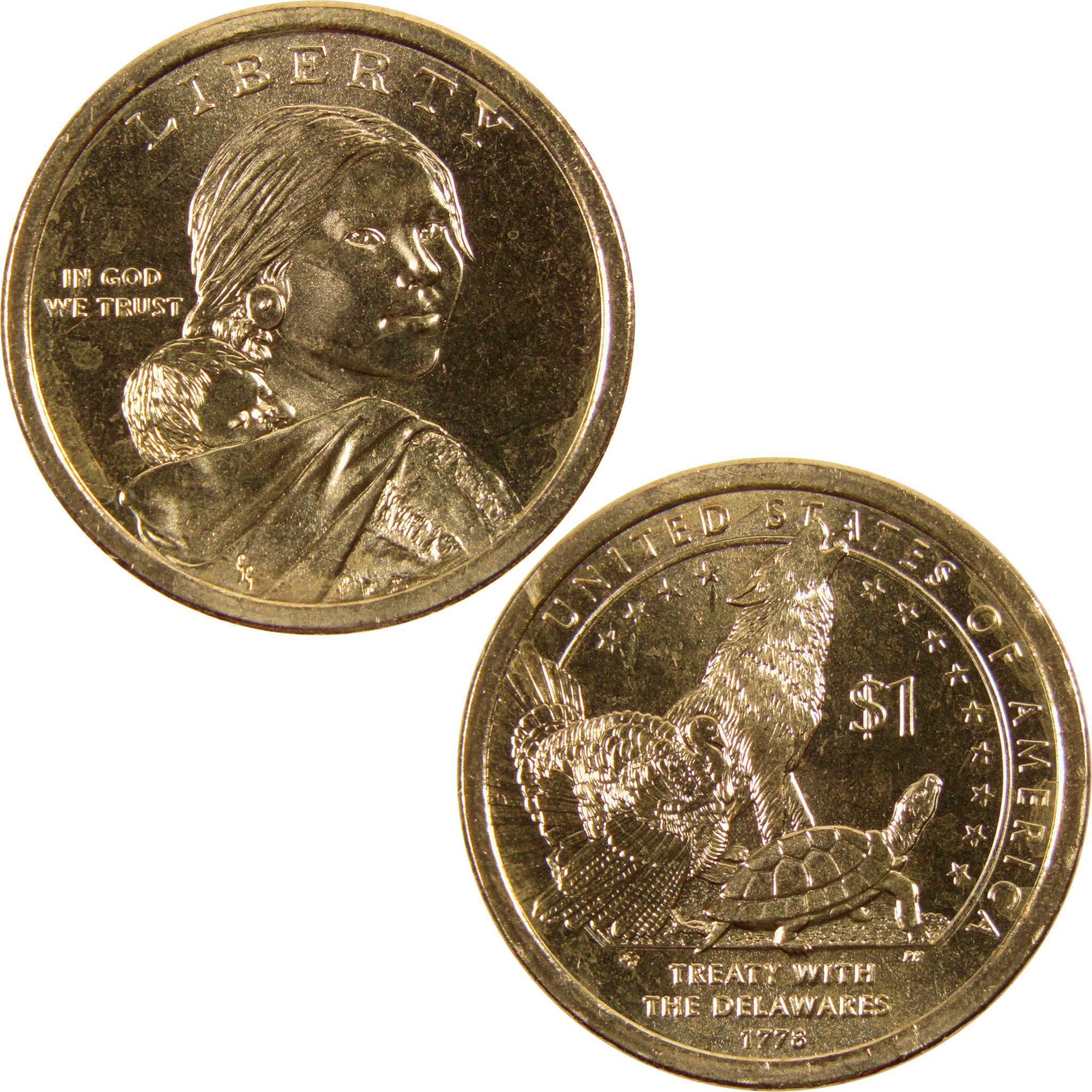 2013 D Treaty with the Delawares Native American Dollar Uncirculated