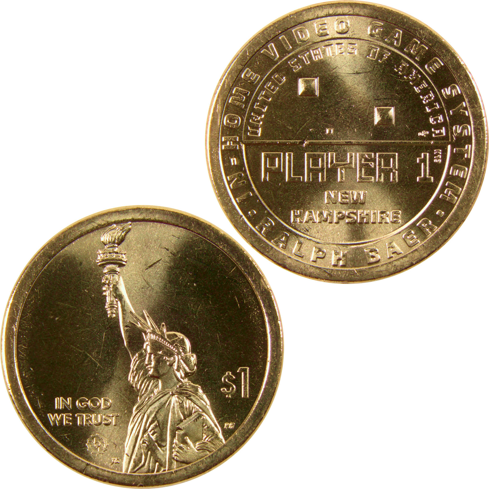 2021 P Ralph Baer American Innovation Dollar BU Uncirculated $1 Coin