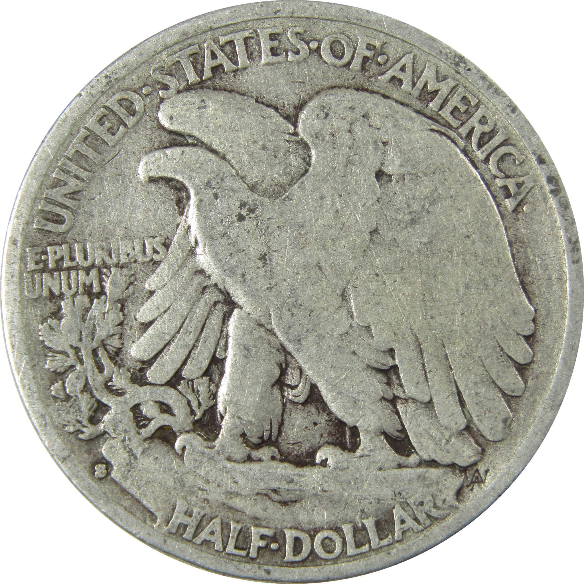 1929 S Liberty Walking Silver Half Dollar VG Very Good SKU:CP508