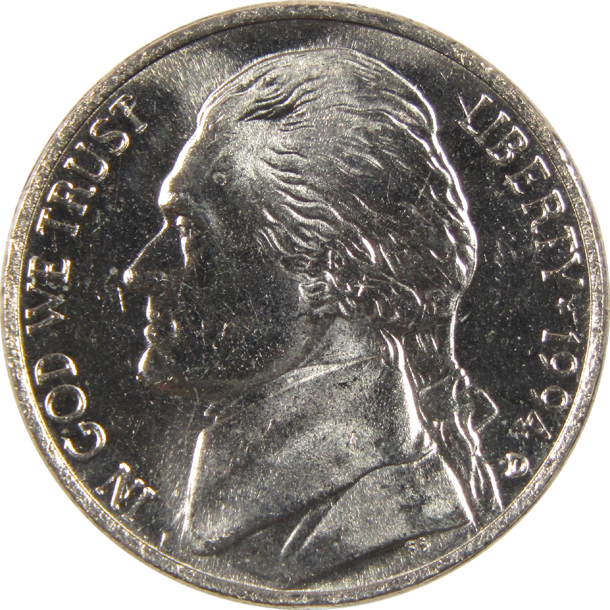 1994 D Jefferson Nickel BU Uncirculated 5c Coin