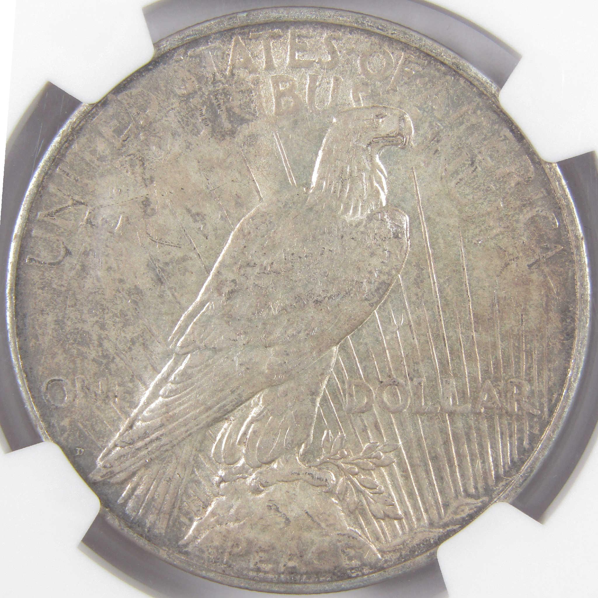 1927 D Peace Dollar AU 58 NGC Silver $1 Coin SKU:I18217
