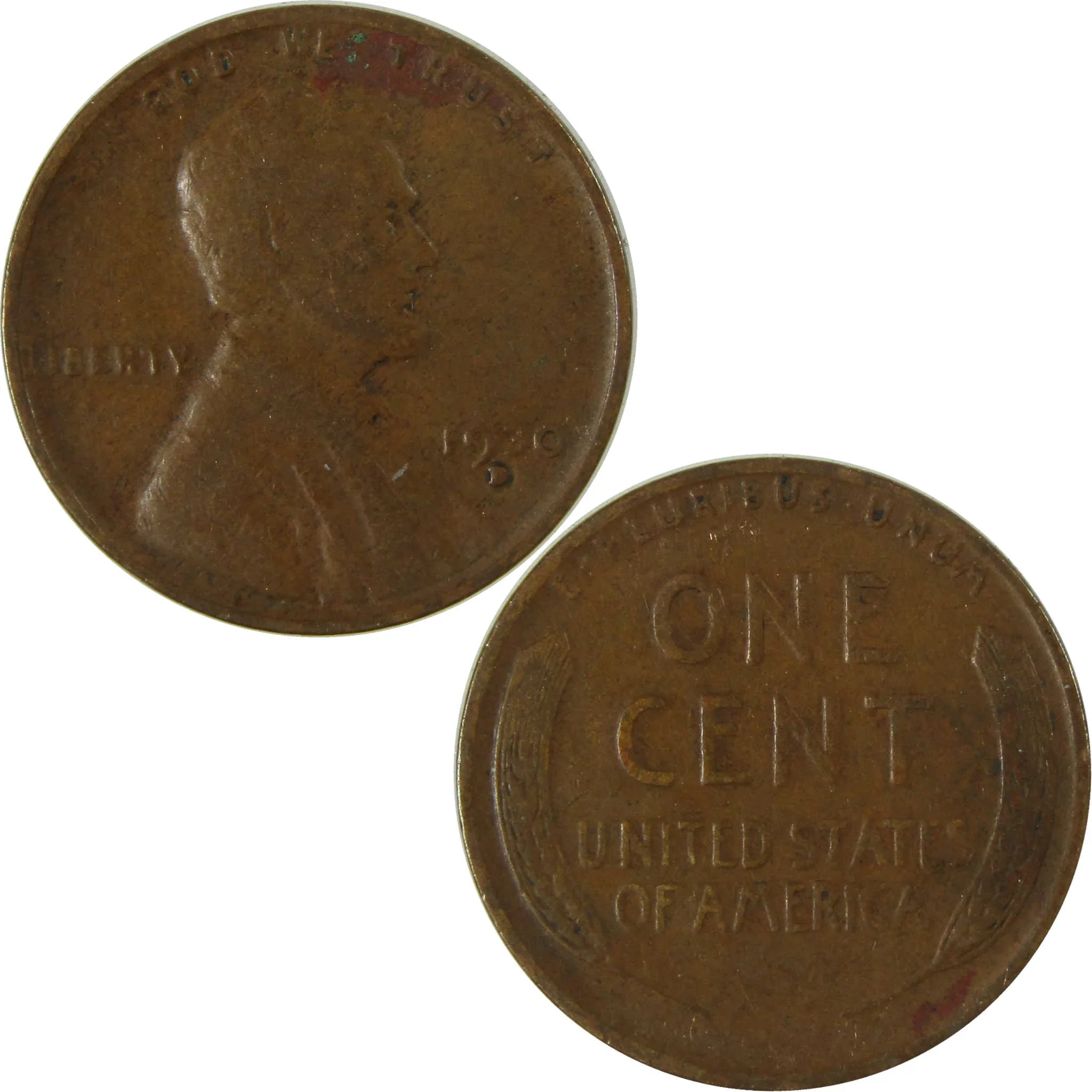 1930 D Lincoln Wheat Cent F Fine Penny 1c Coin Collectible SKU:I26760