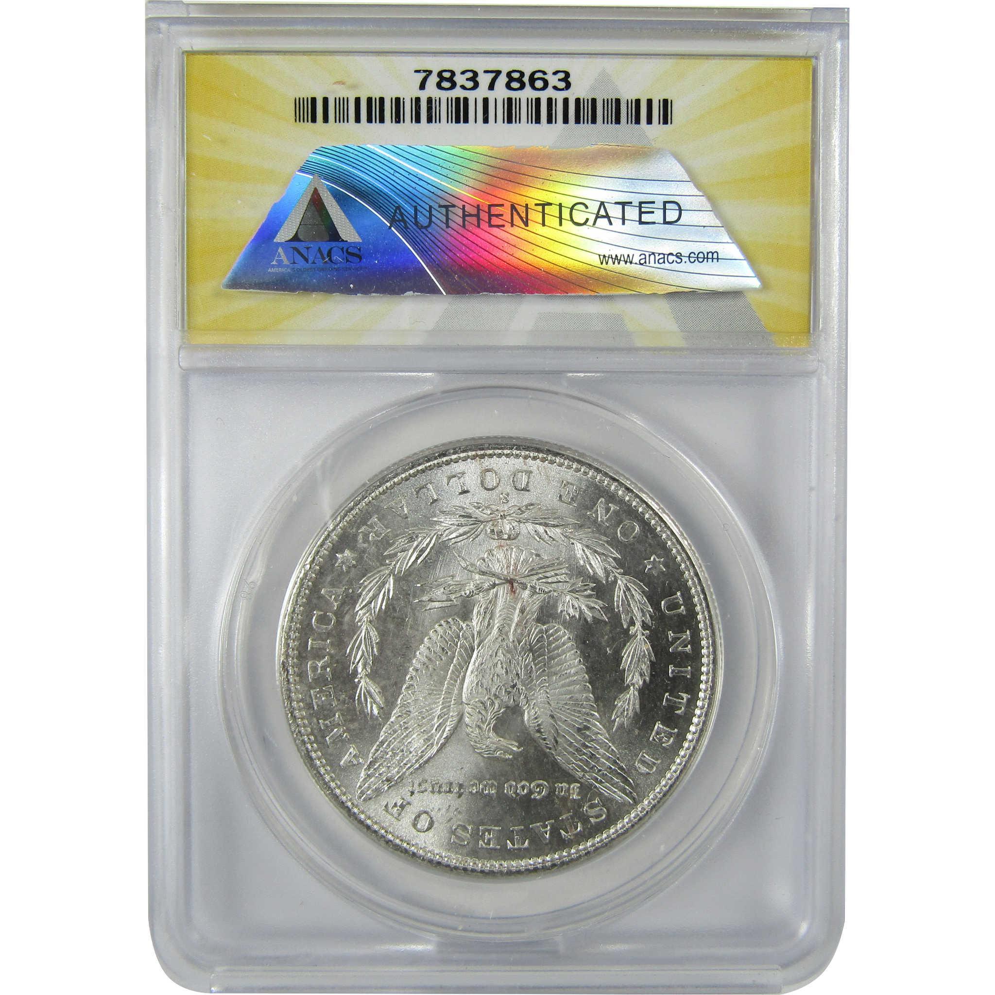 1879 S Rev 79 Morgan Silver Dollar MS 62 ANACS Uncirculated SKU:CP606 - Morgan coin - Morgan silver dollar - Morgan silver dollar for sale - Profile Coins & Collectibles