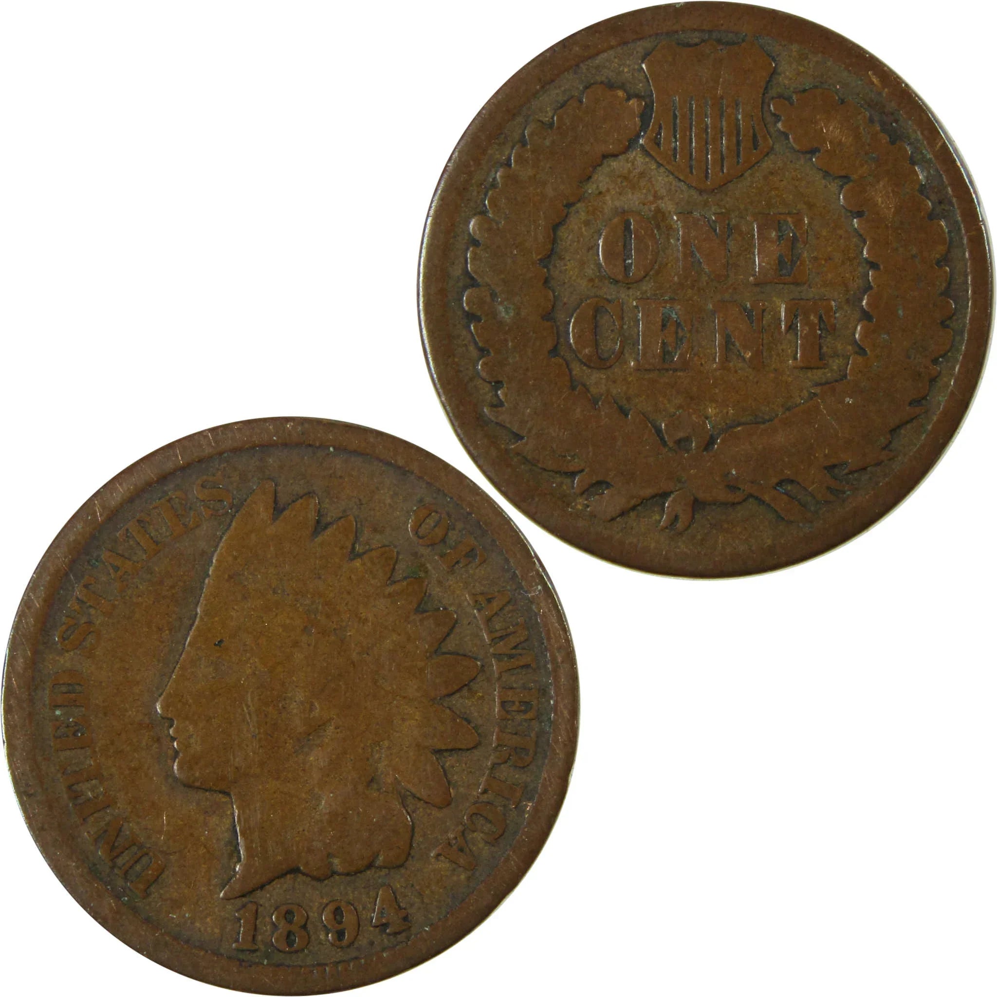 1894 Indian Head Cent G Good Penny 1c Coin Collectible SKU:I26556