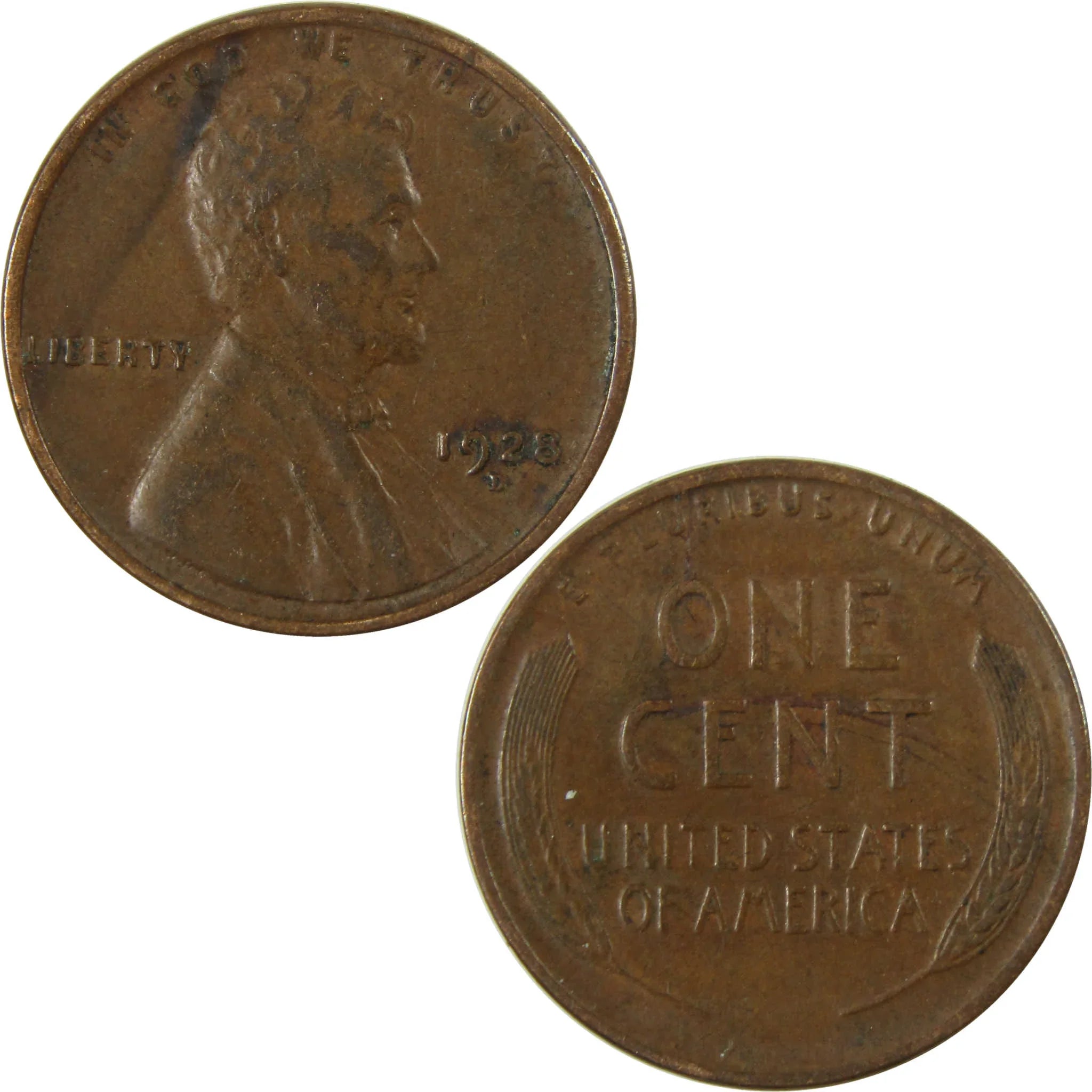 1928 D Lincoln Wheat Cent VF Very Fine Penny 1c Coin SKU:I27599