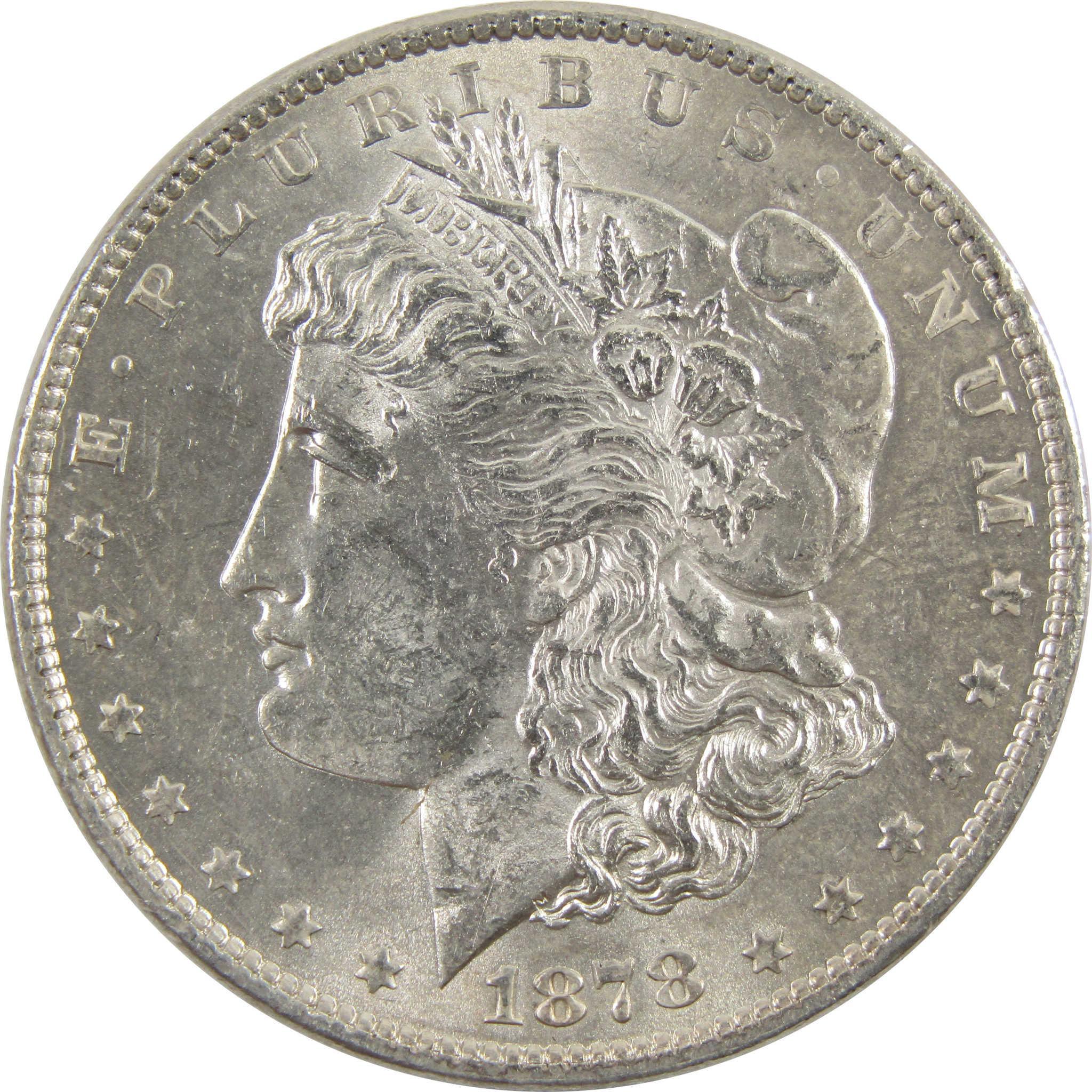 1878 7TF Rev 79 Morgan Dollar Borderline Uncirculated SKU:I11140 - Morgan coin - Morgan silver dollar - Morgan silver dollar for sale - Profile Coins & Collectibles