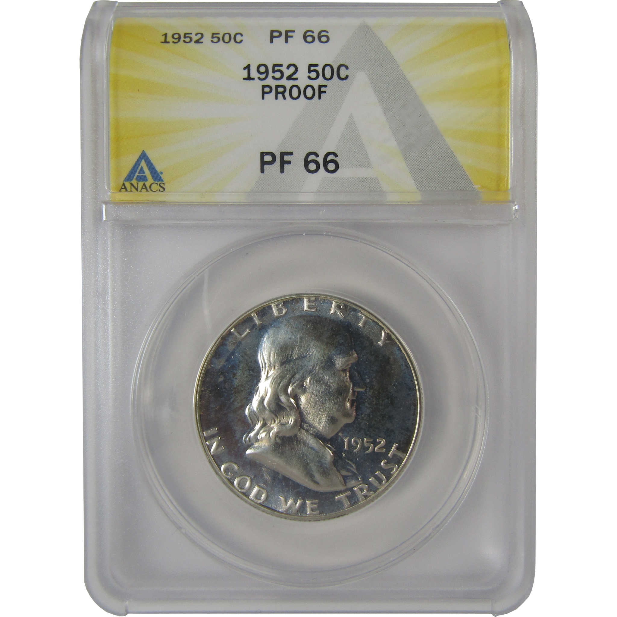1952 Franklin Half Dollar PF 66 ANACS Silver Proof 50c Coin SKU:I23040