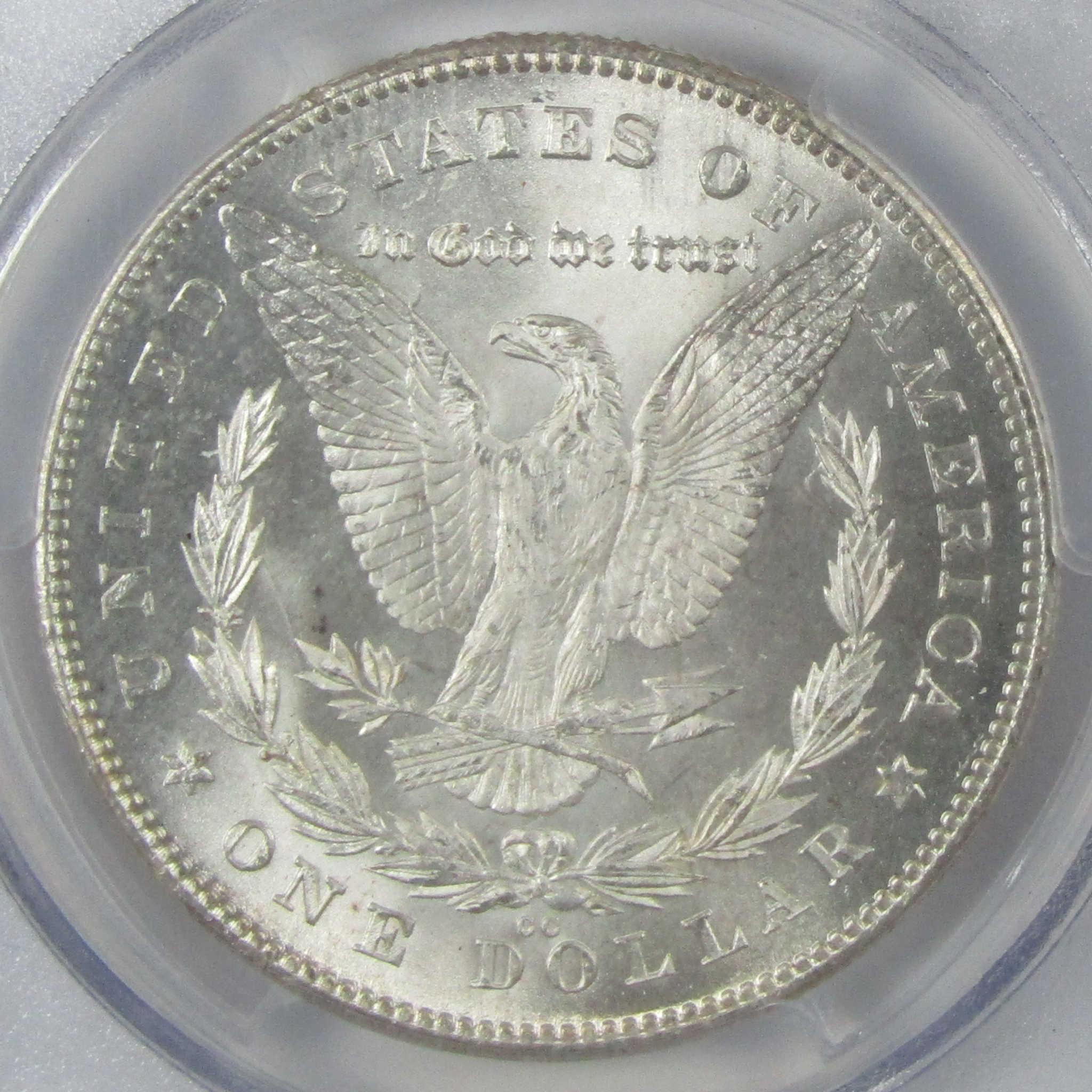 1880 CC Rev 78 Morgan Silver Dollar MS 63 PCGS Uncirculated $1 Coin - Morgan coin - Morgan silver dollar - Morgan silver dollar for sale - Profile Coins & Collectibles