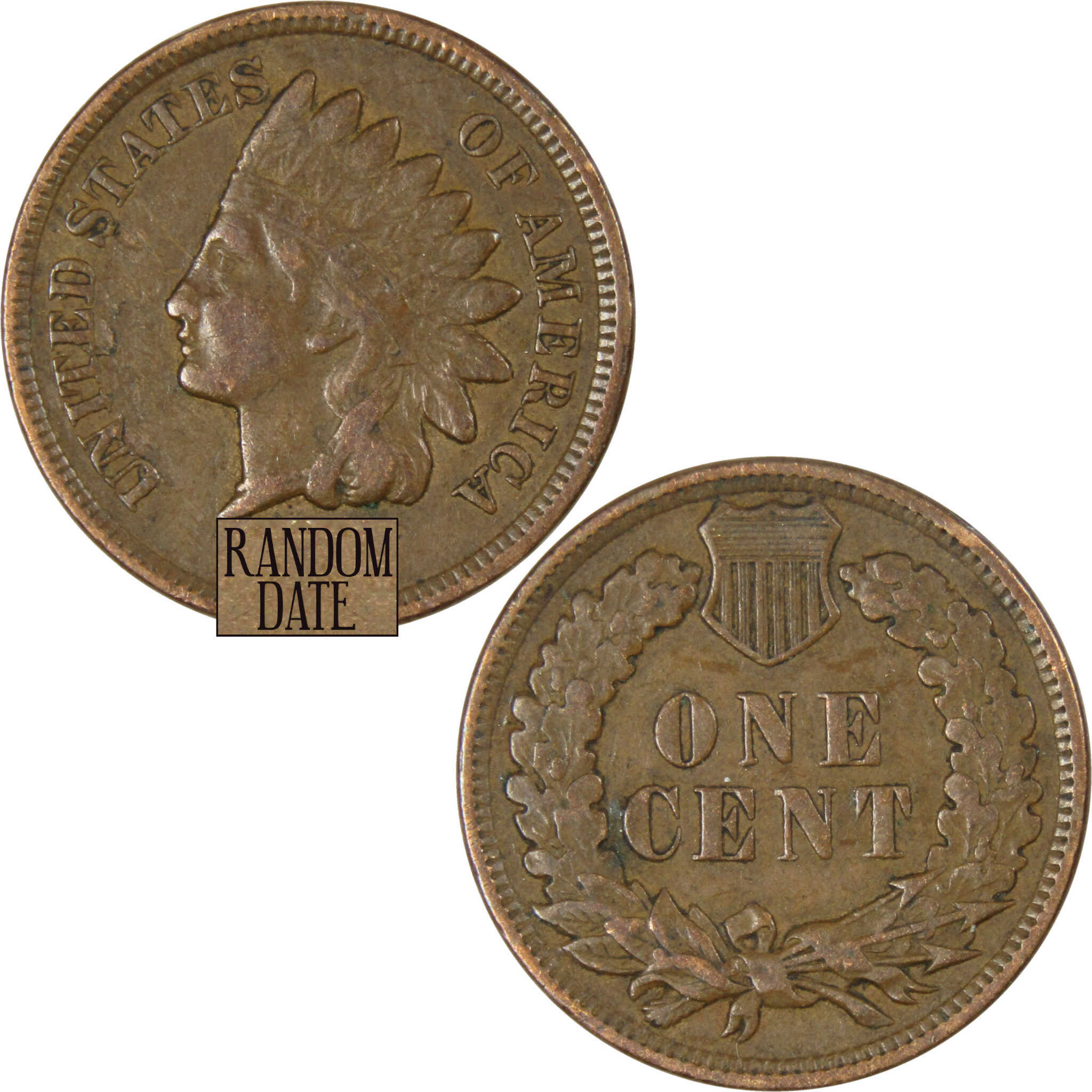 Indian Head Cent VF Very Fine Penny 1c Coin Collectible Random Date