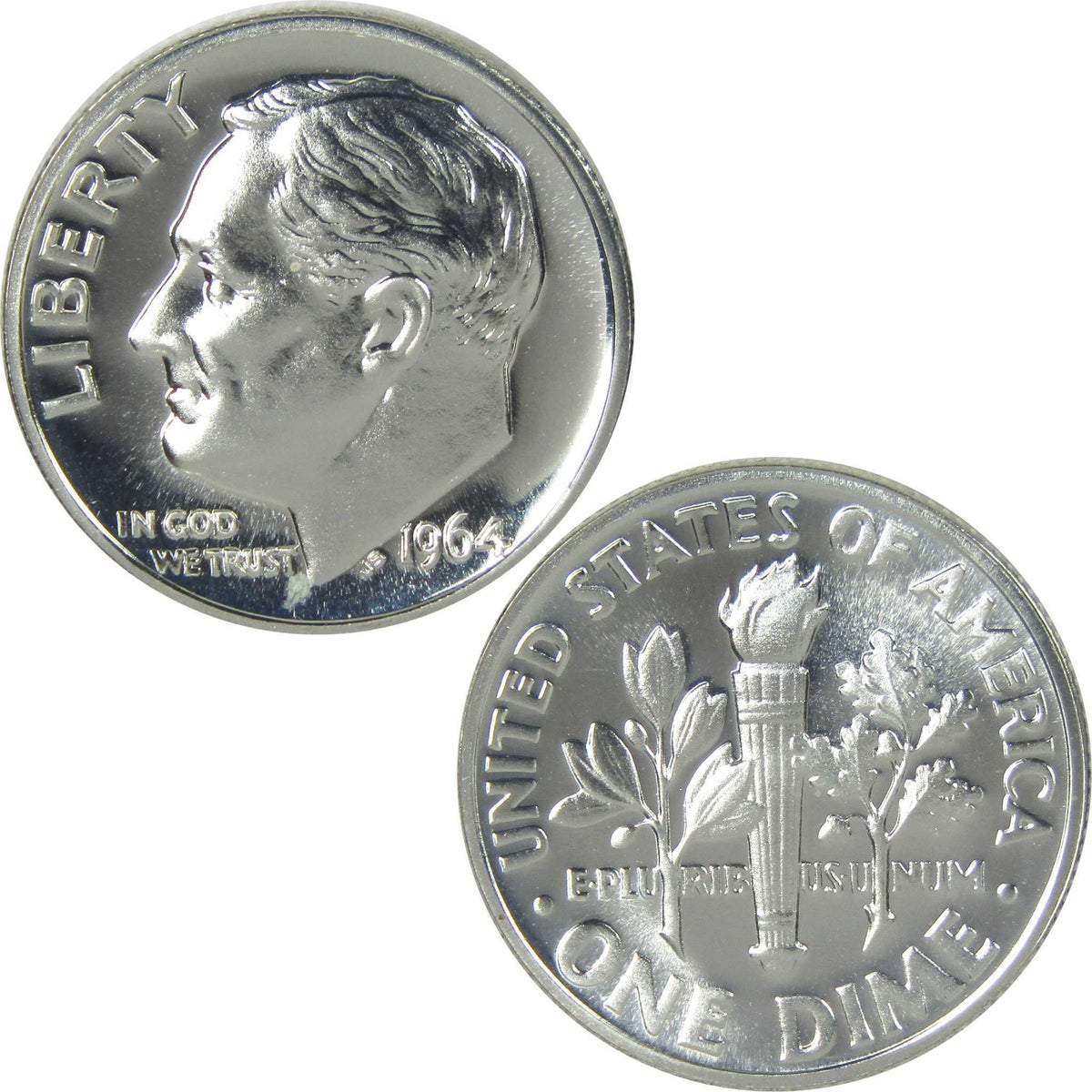 1964 Roosevelt Silver Dime Proof 10c Coin Collectible