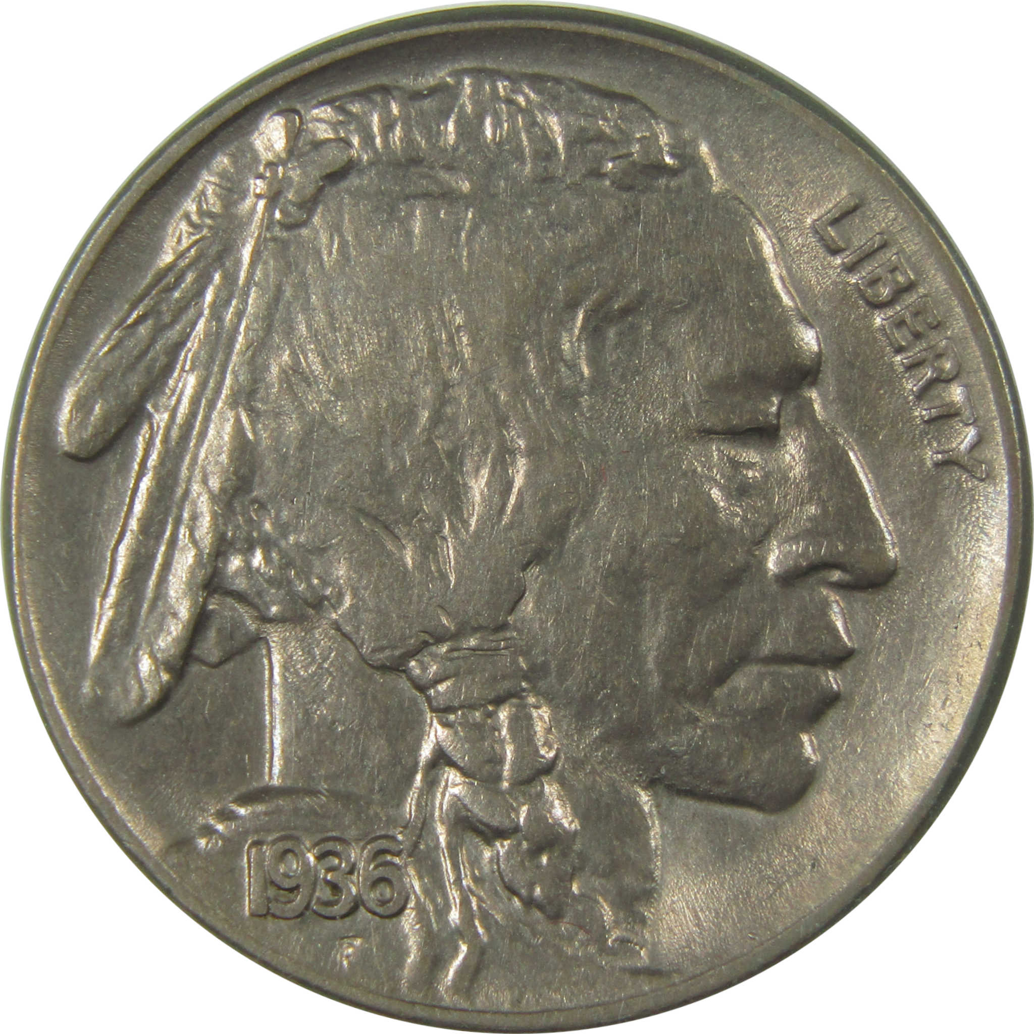 1936 Indian Head Buffalo Nickel AU About Uncirculated SKU:I23879