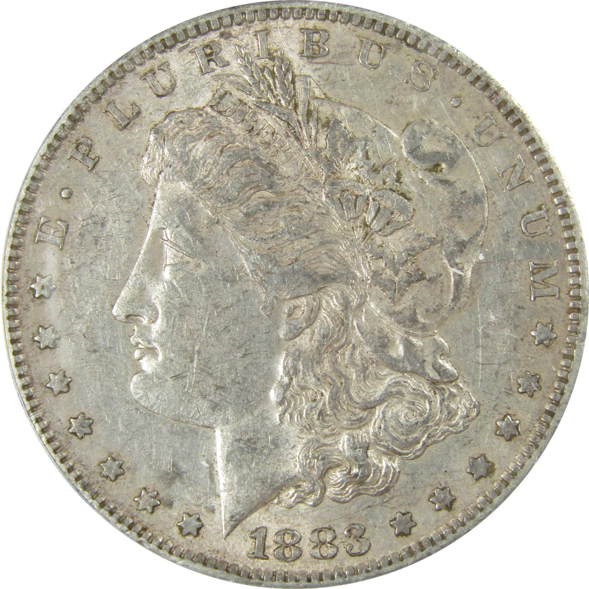 1883 S Morgan Silver Dollar AU 50 Details ANACS $1 Coin SKU:CP602 - Morgan coin - Morgan silver dollar - Morgan silver dollar for sale - Profile Coins & Collectibles