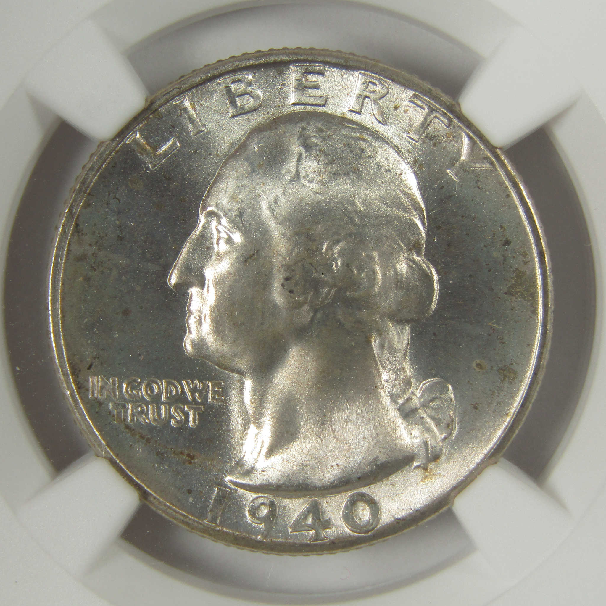 1940 S Washington Quarter MS 65 NGC Original Bag Fragment SKU:I22606