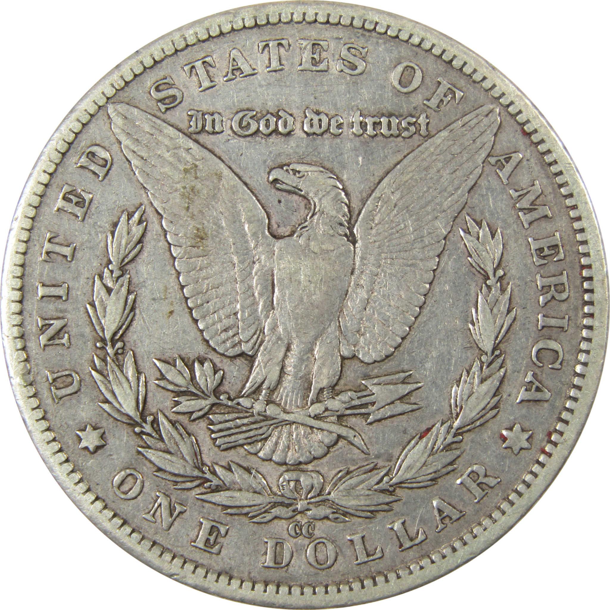1892 CC Morgan Silver Dollar VF Very Fine Details $1 Coin SKU:CP1382 - Morgan coin - Morgan silver dollar - Morgan silver dollar for sale - Profile Coins & Collectibles