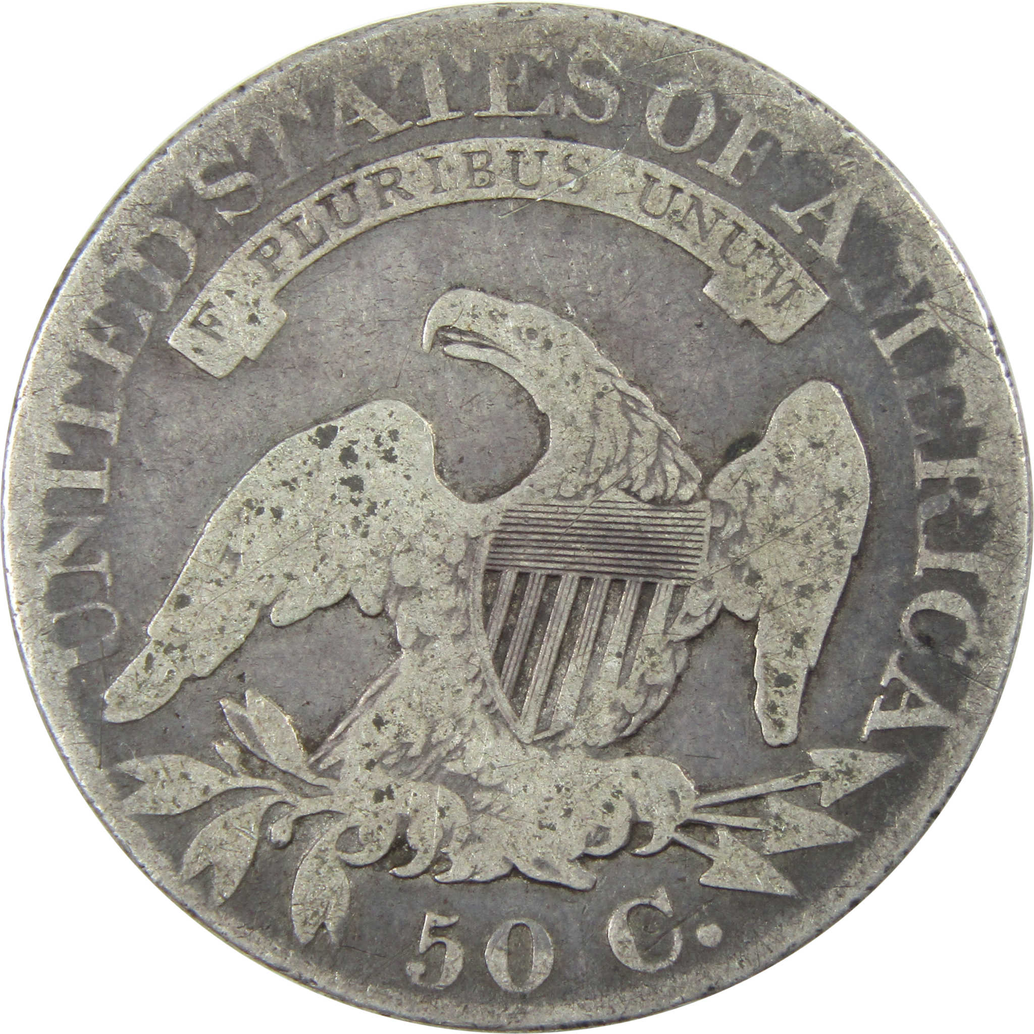 1824/4 Capped Bust Half Dollar VG Very Good Silver 50c Coin SKU:I13833