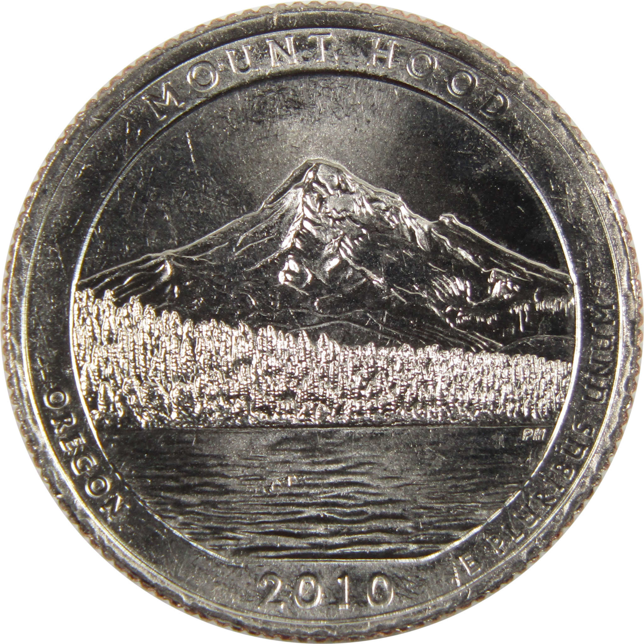 2010 D Mount Hood National Park Quarter BU Uncirculated Clad 25c Coin