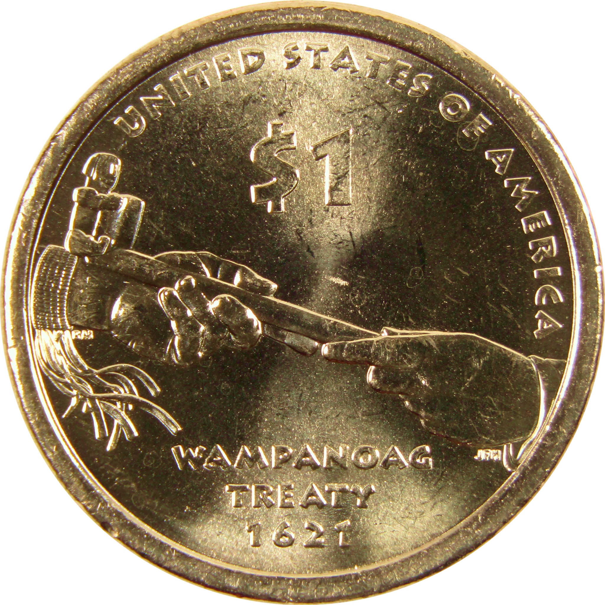 2011 P Wampanoag Treaty Native American Dollar BU Uncirculated 1 Coin