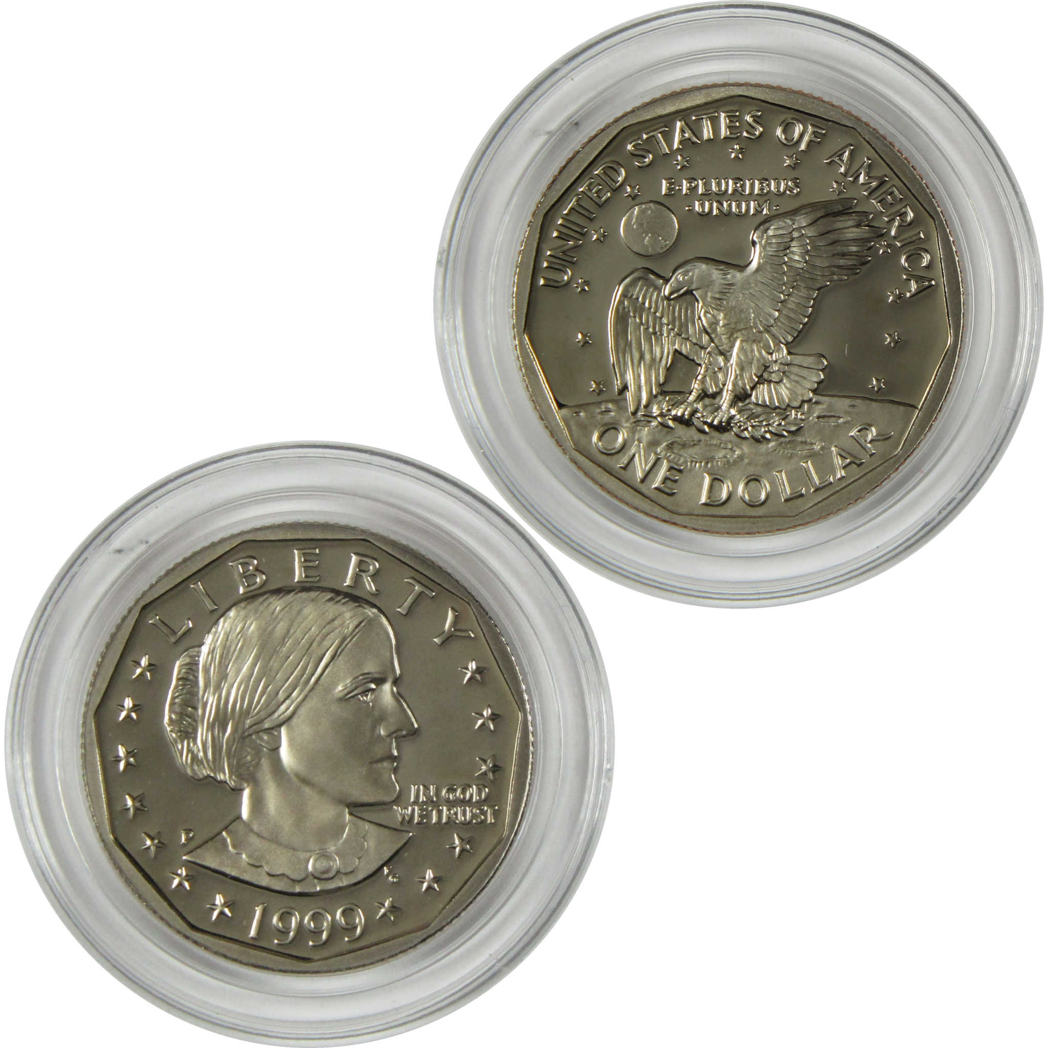 1999 P Susan B Anthony Clad Dollar SBA Proof $1 Coin Collectible