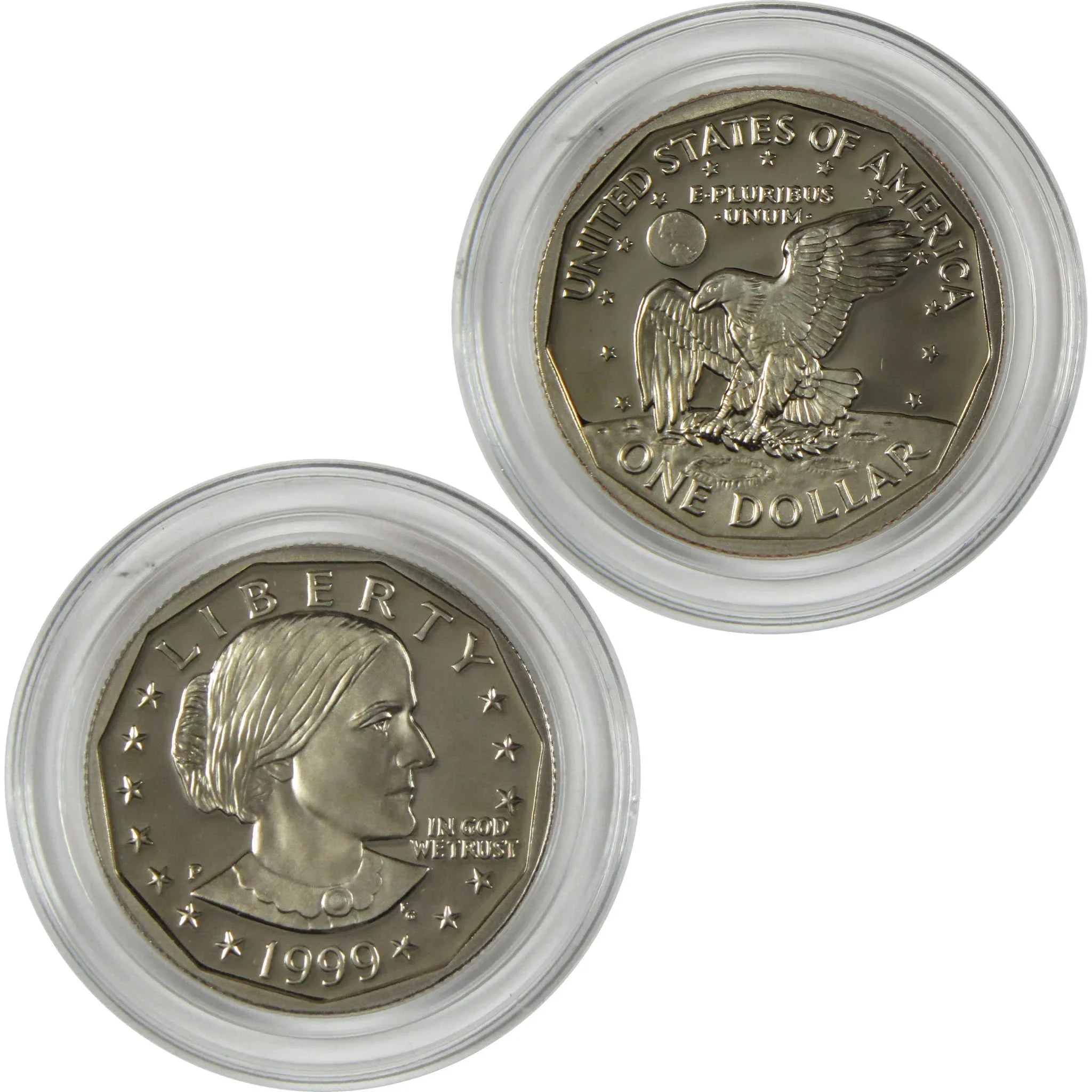 1999 P Susan B Anthony Clad Dollar SBA Proof $1 Coin Collectible