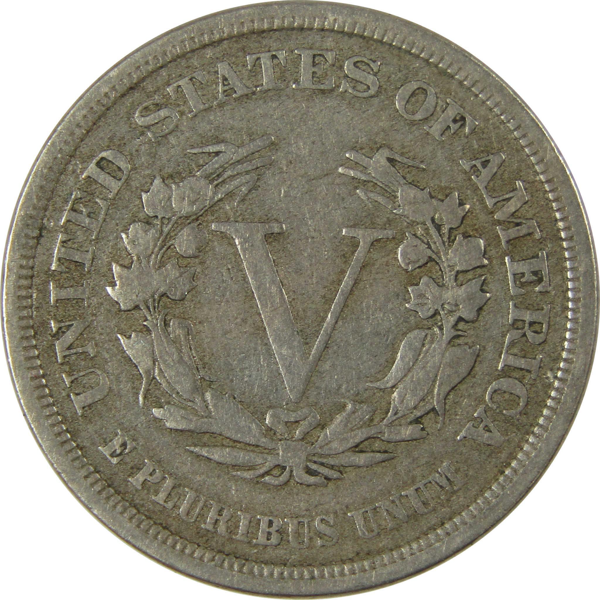 1883 No Cents Liberty Head V Nickel VF Very Fine 5c Coin SKU:I26513