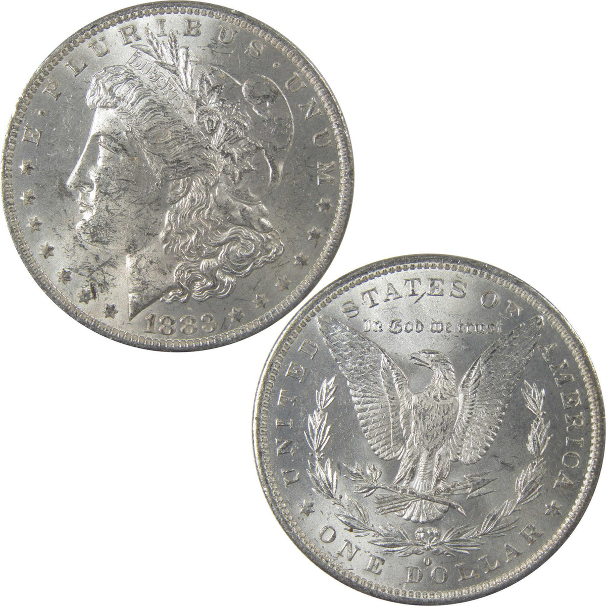 1883 O Morgan Silver Dollar Uncirculated Mint State Toned SKU:I24863