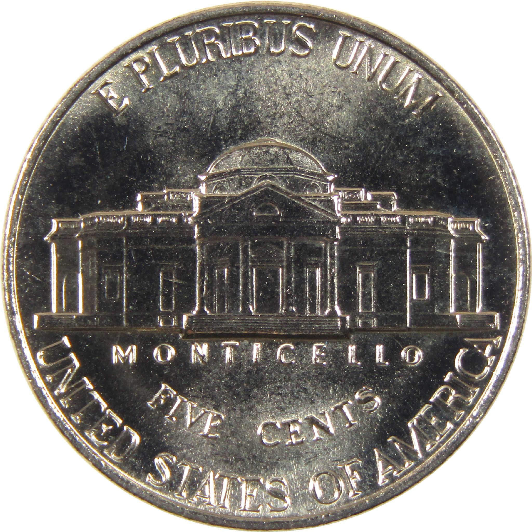 1990 P Jefferson Nickel BU Uncirculated 5c Coin