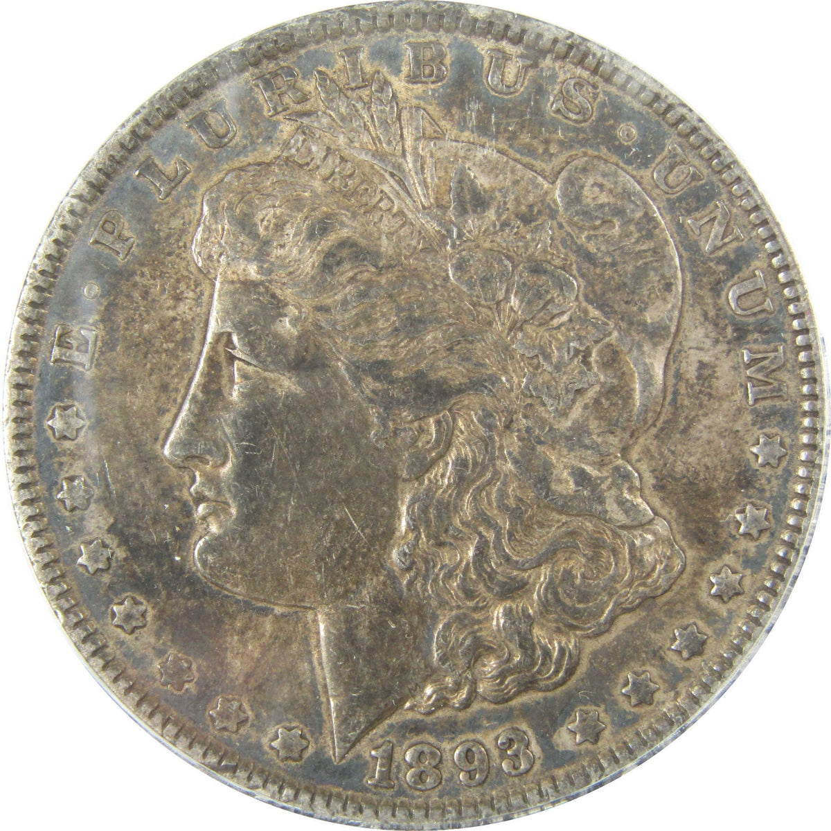 1893 Morgan Silver Dollar EF 40 ANACS $1 Coin Collectible SKU:I27968 - Morgan coin - Morgan silver dollar - Morgan silver dollar for sale - Profile Coins & Collectibles