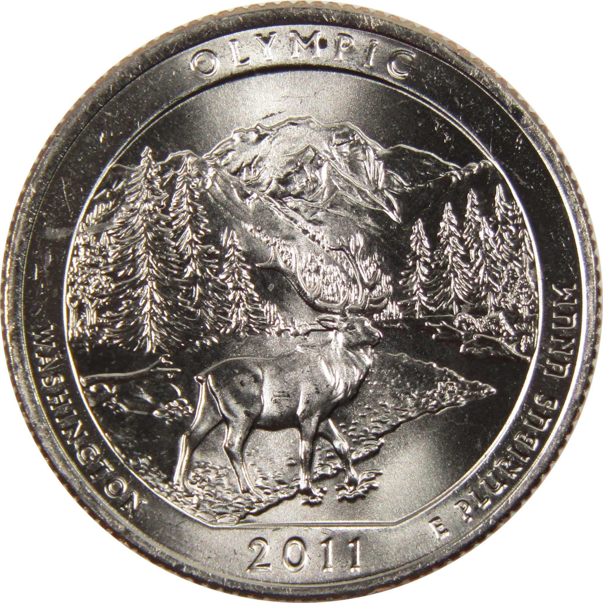 2011 D Olympic National Park Quarter BU Uncirculated Clad 25c Coin