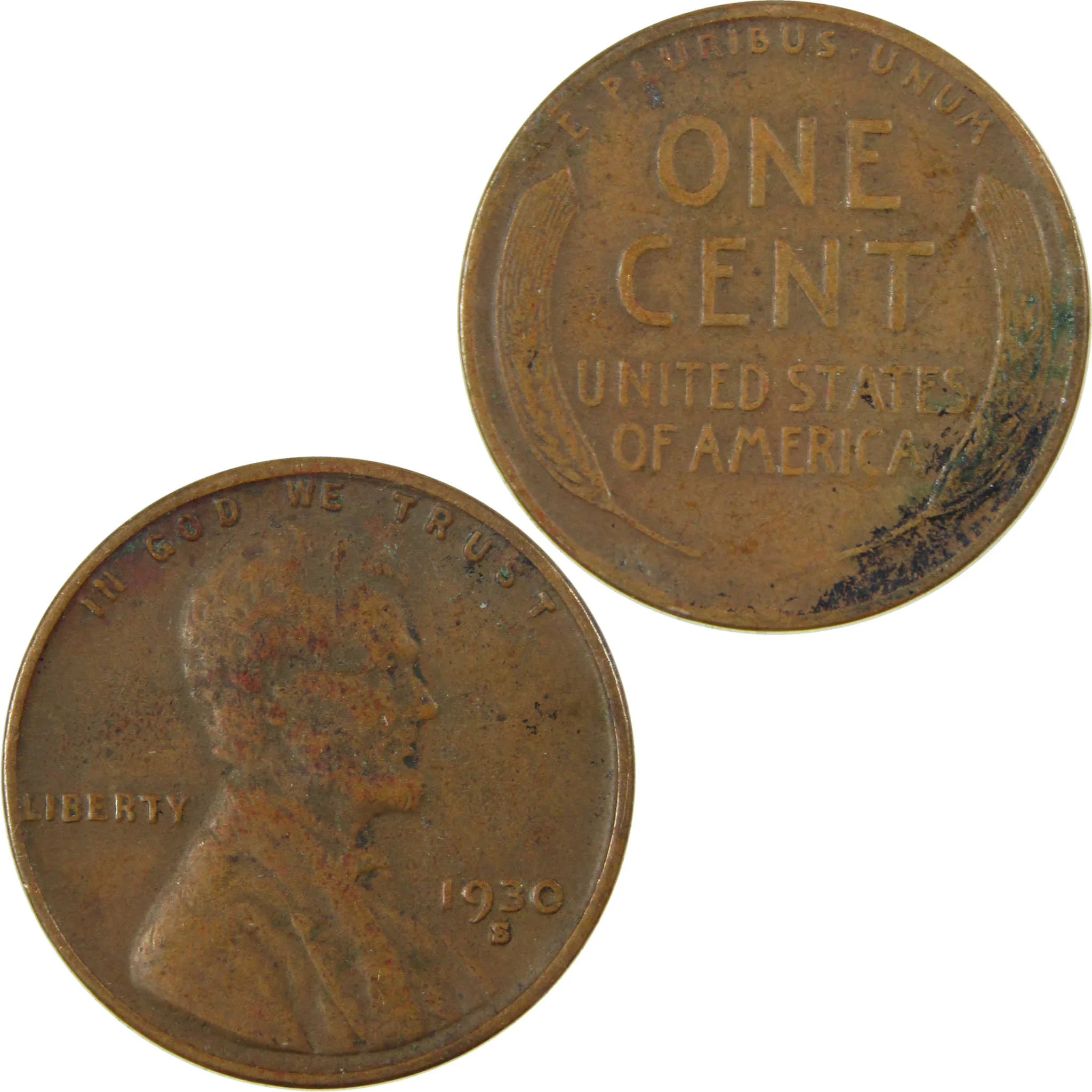 1930 S Lincoln Wheat Cent VF Very Fine Penny 1c Coin SKU:I27154