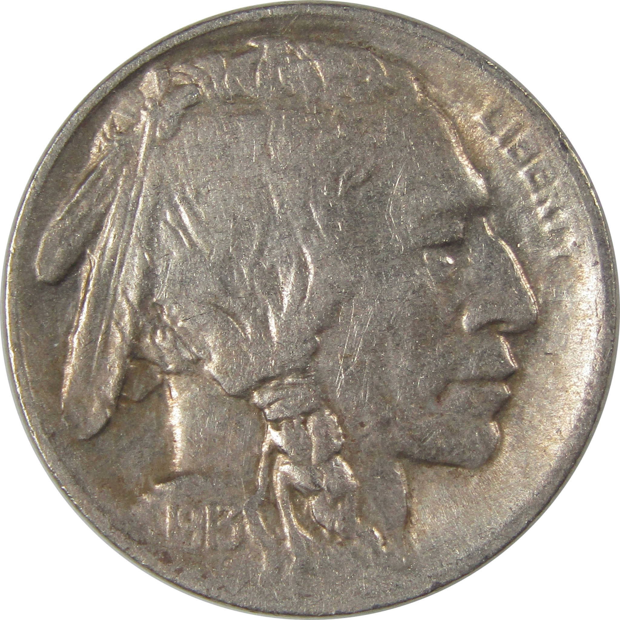 1913 S Type 1 Buffalo Nickel VF Very Fine Details 5c Coin SKU:I22879