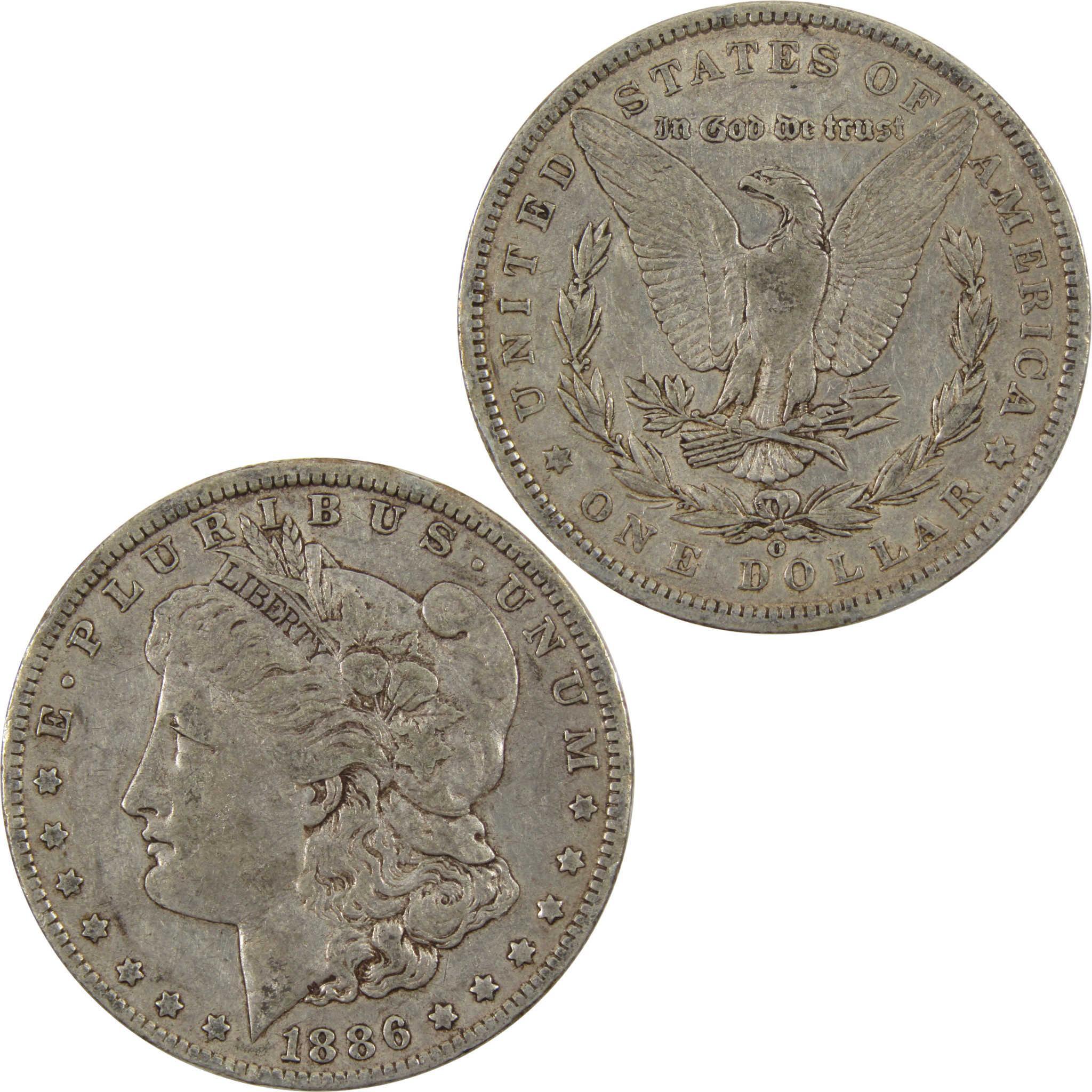 1886 O VAM-1A Morgan Dollar VF Very Fine 90% Silver $1 Coin SKU:I9165 - Morgan coin - Morgan silver dollar - Morgan silver dollar for sale - Profile Coins & Collectibles