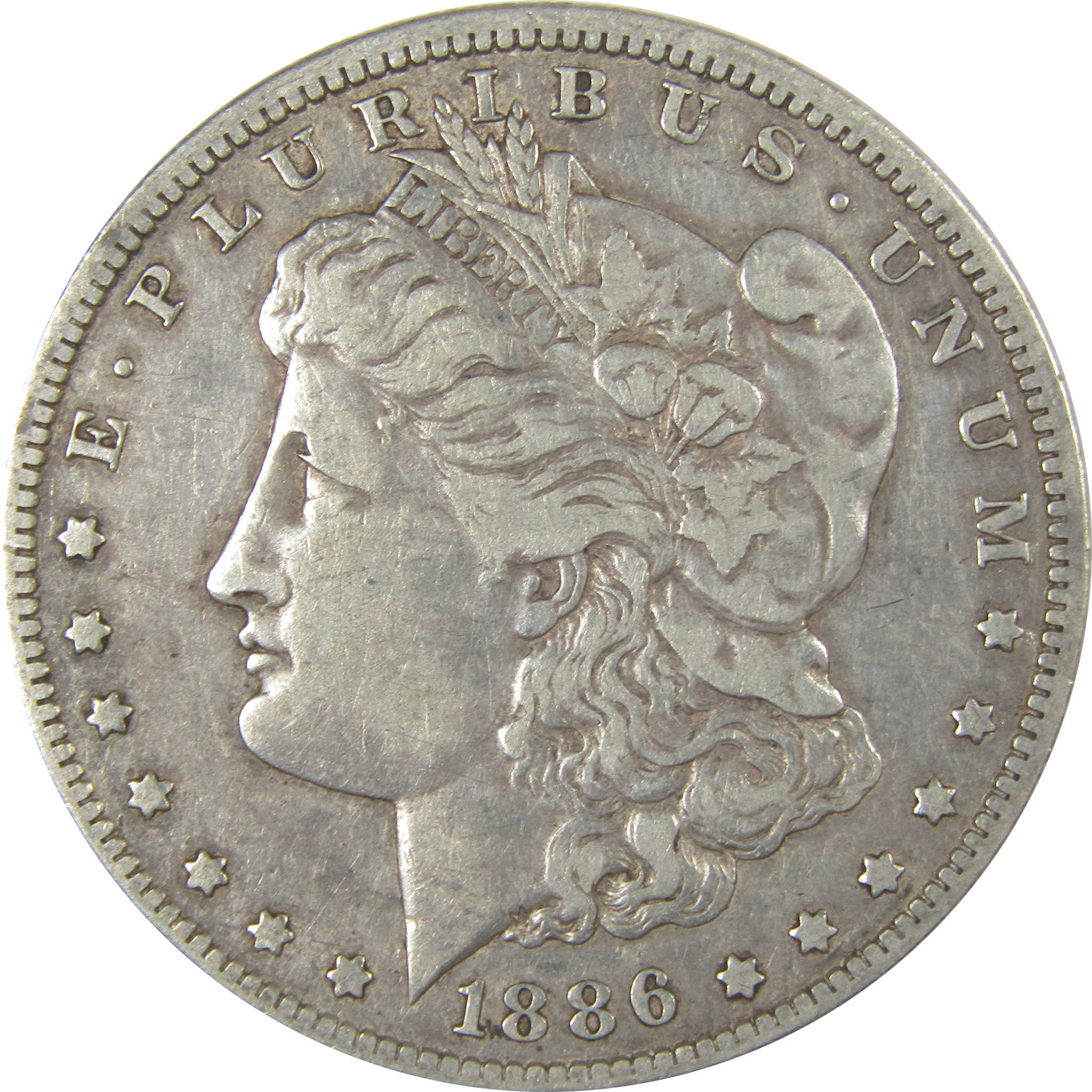 1886 O Morgan Dollar VF Very Fine Silver $1 Coin SKU:CPC1013 - Morgan coin - Morgan silver dollar - Morgan silver dollar for sale - Profile Coins & Collectibles