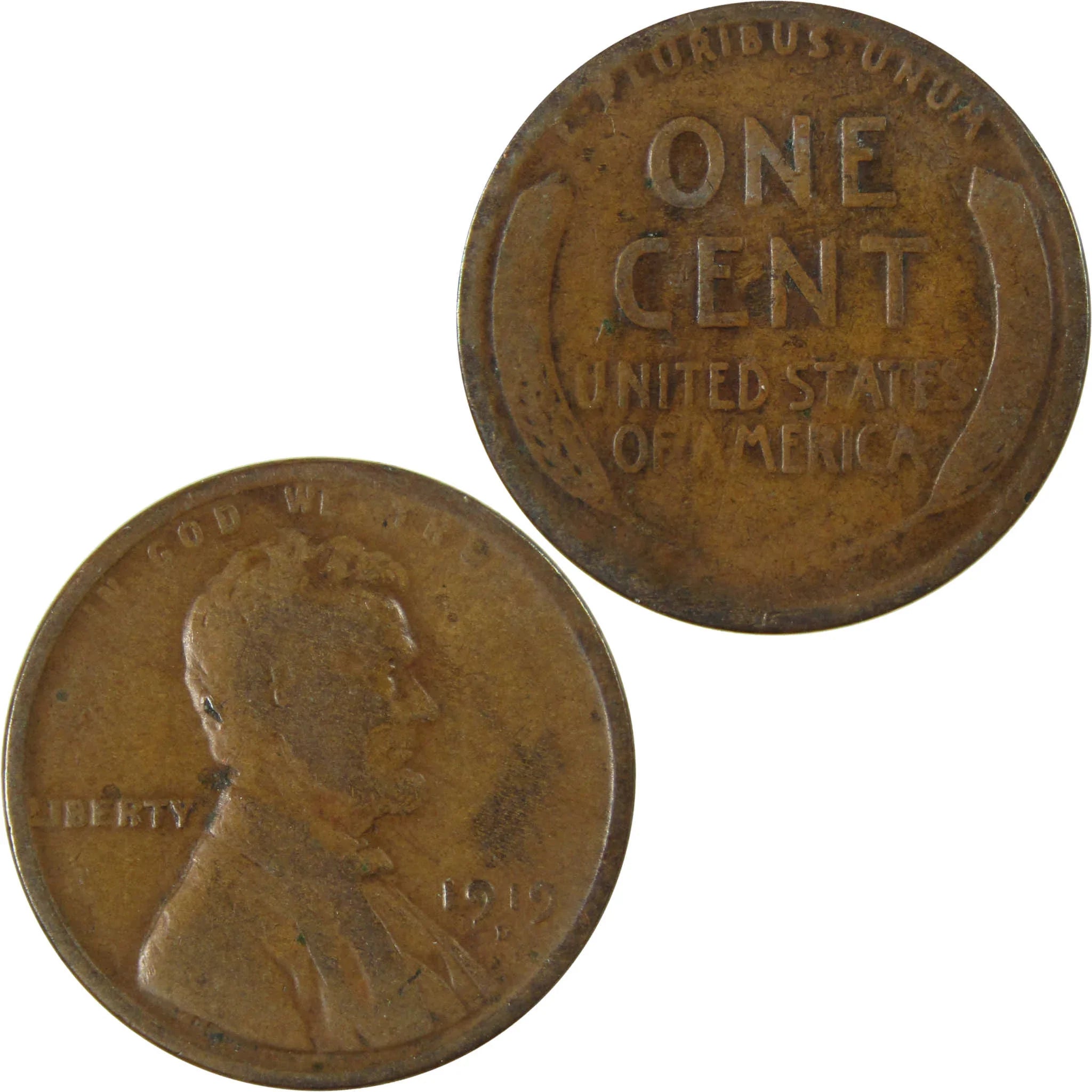1919 D Lincoln Wheat Cent G Good Penny 1c Coin Collectible SKU:I27179