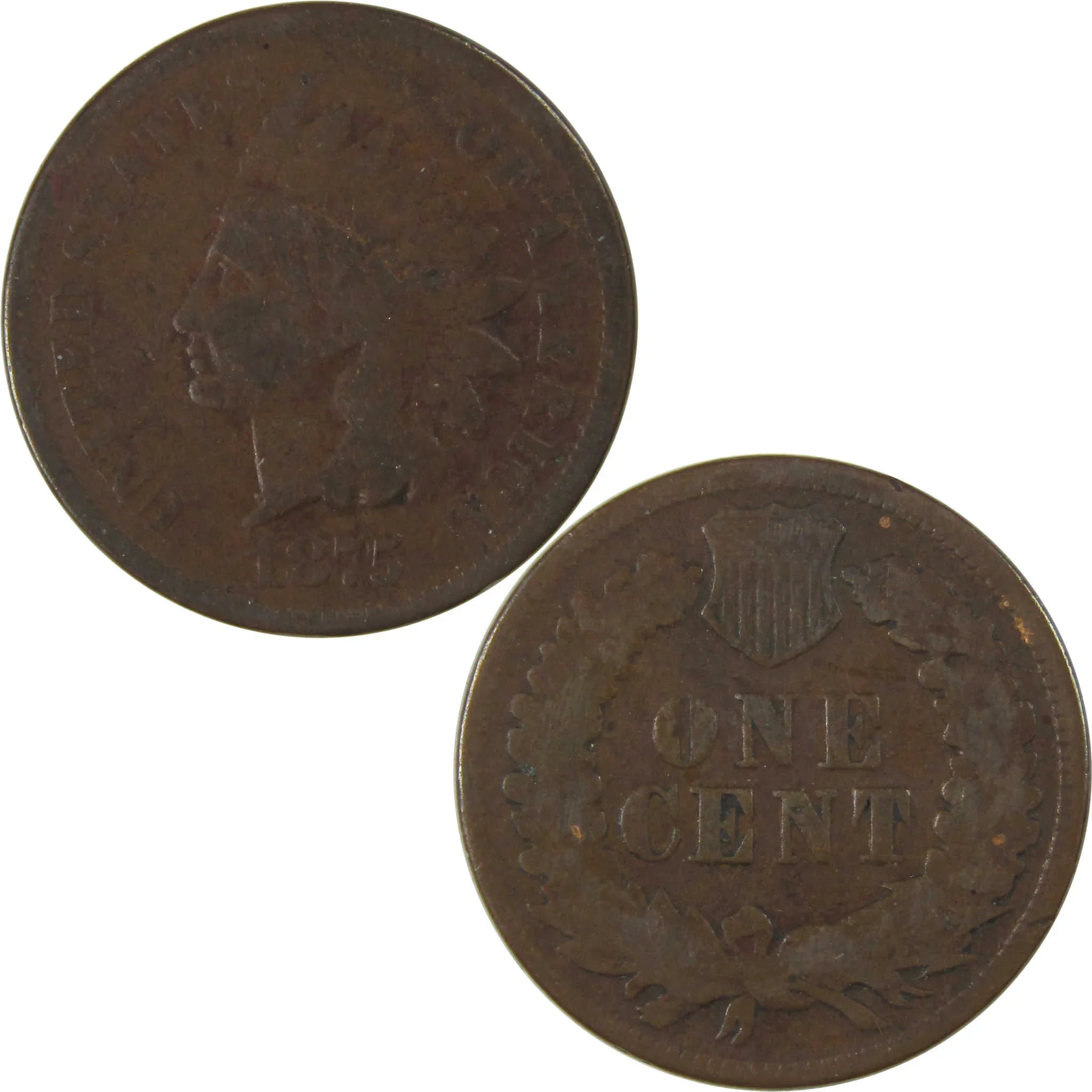 1875 Indian Head Cent G Good Penny 1c Coin SKU:I23279