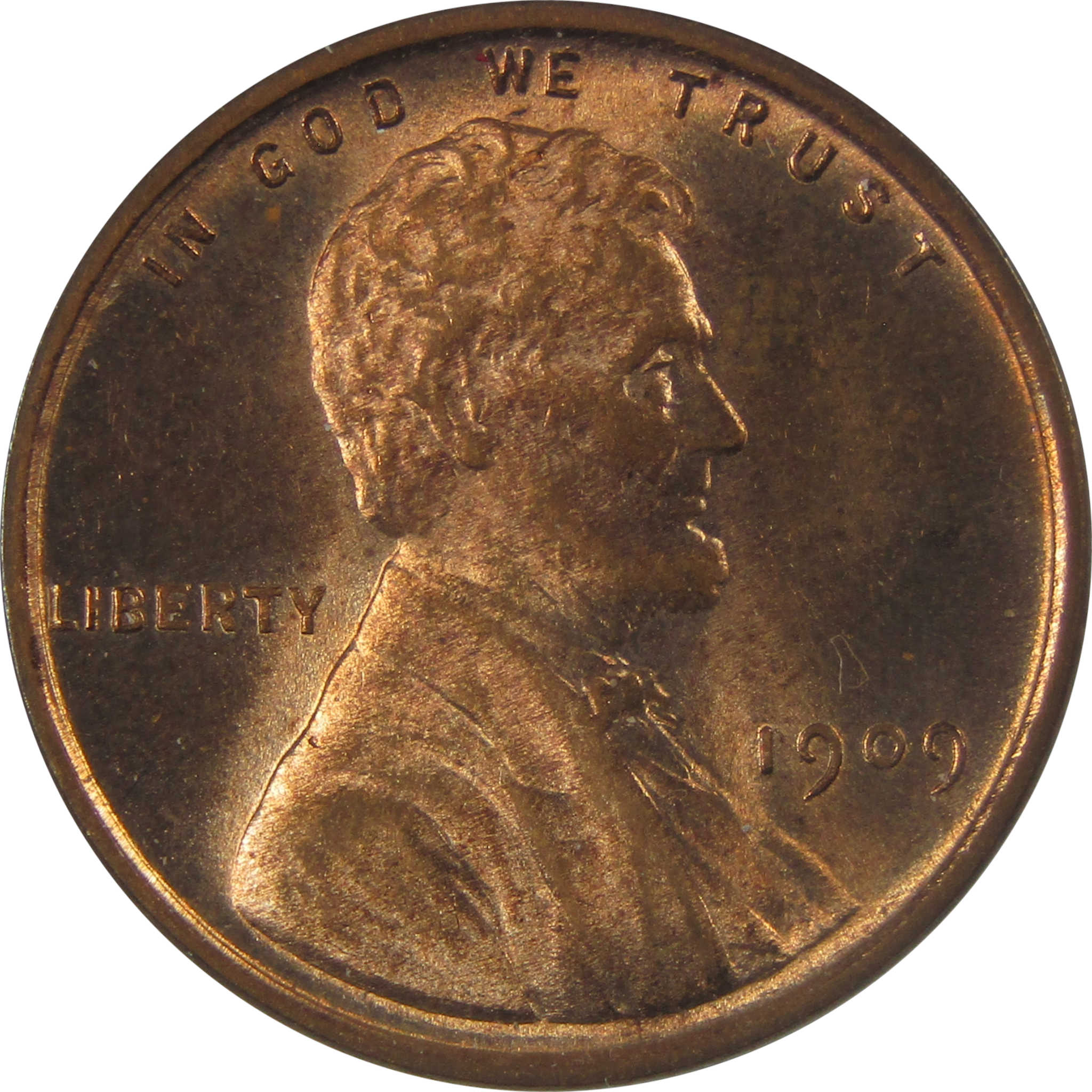 1909 VDB Lincoln Wheat 1c BU Choice Uncirculated Mint State SKU:I25180