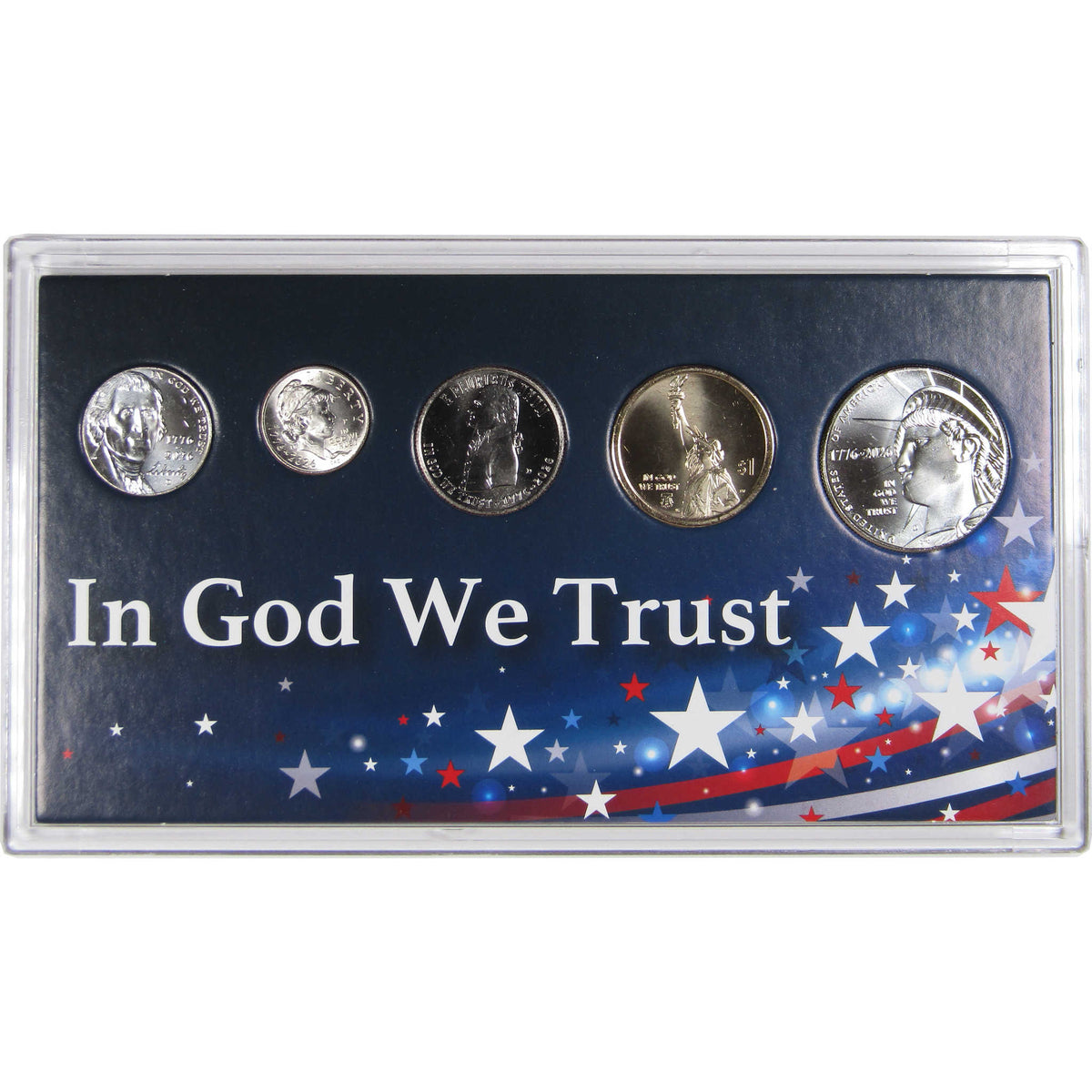 2026 In God We Trust Semiquincentennial 5 Coin Year Set Uncirculated