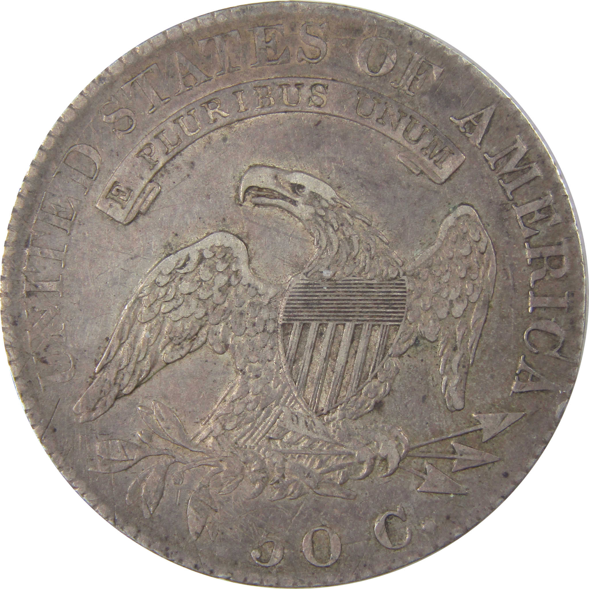 1819 Large 9 Capped Bust Half Dollar Extremely Fine Silver SKU:I17990