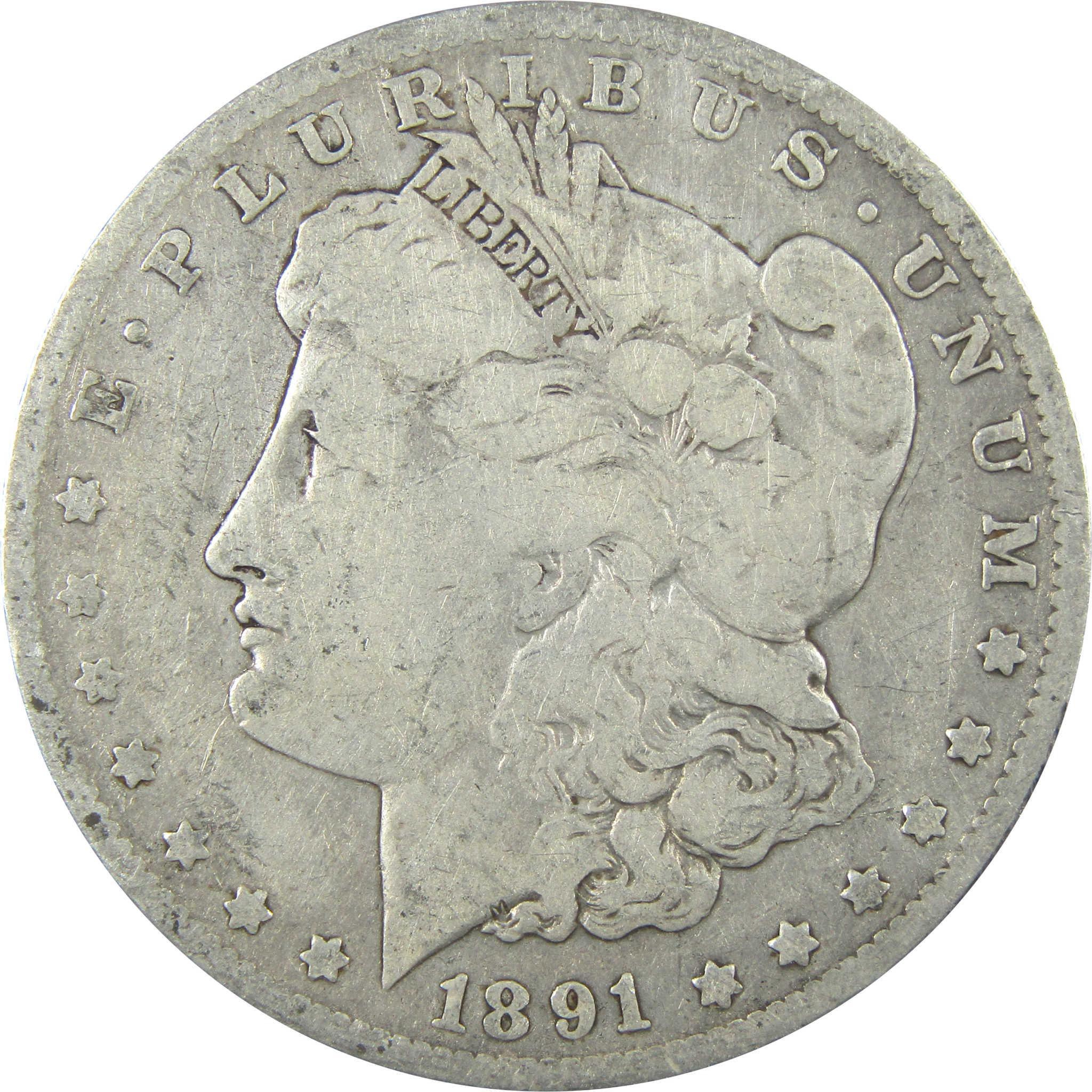 1891 O VAM-1A1 E on Rev Top 100 Morgan Dollar VG Details SKU:I25349 - Morgan coin - Morgan silver dollar - Morgan silver dollar for sale - Profile Coins & Collectibles