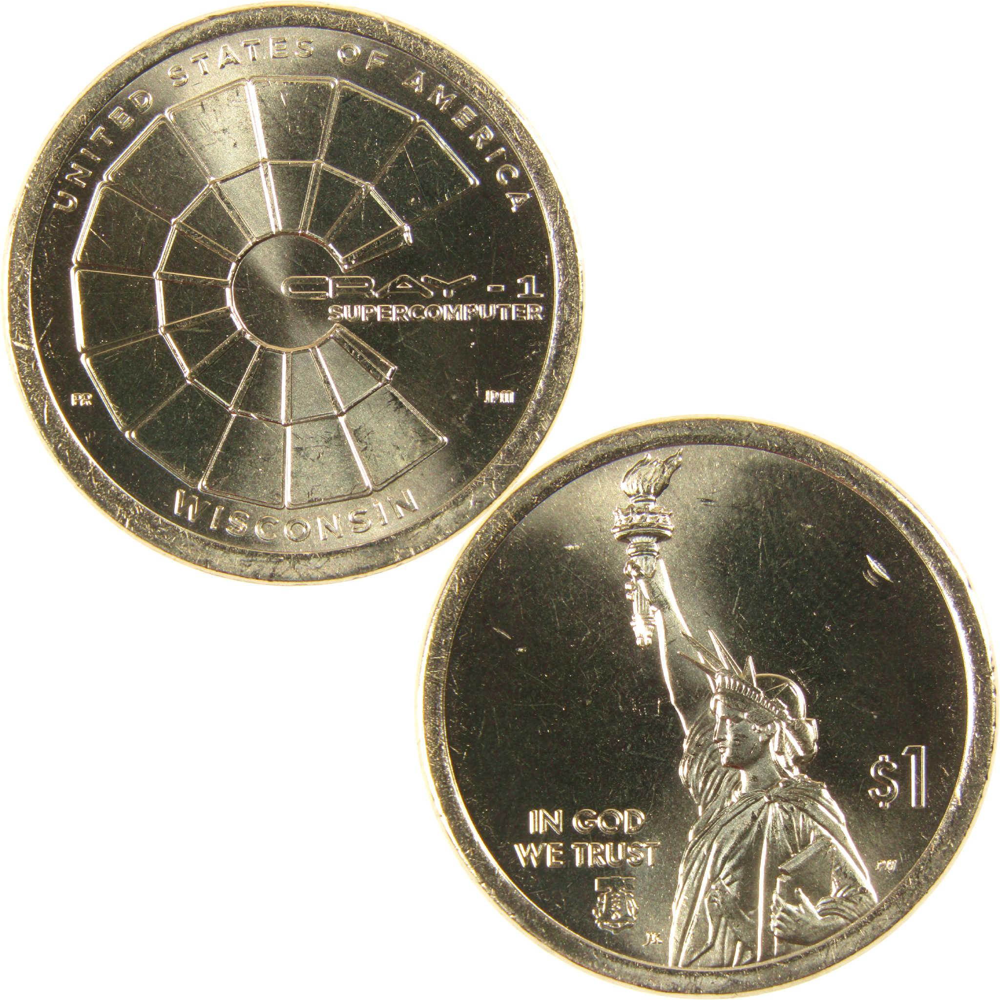 2026 P Wisconsin Cray-1 Supercomputer Innovation Dollar Uncirculated